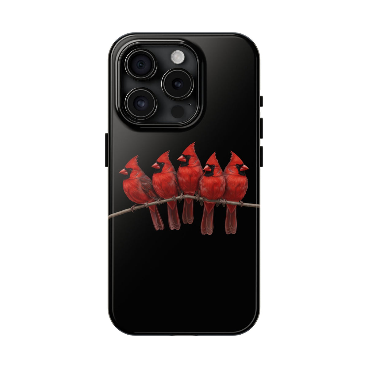 Cardinal Dual-Layer iPhone Case with Bird Art – The Perfect Gift for Ornithologists & Bird Lovers