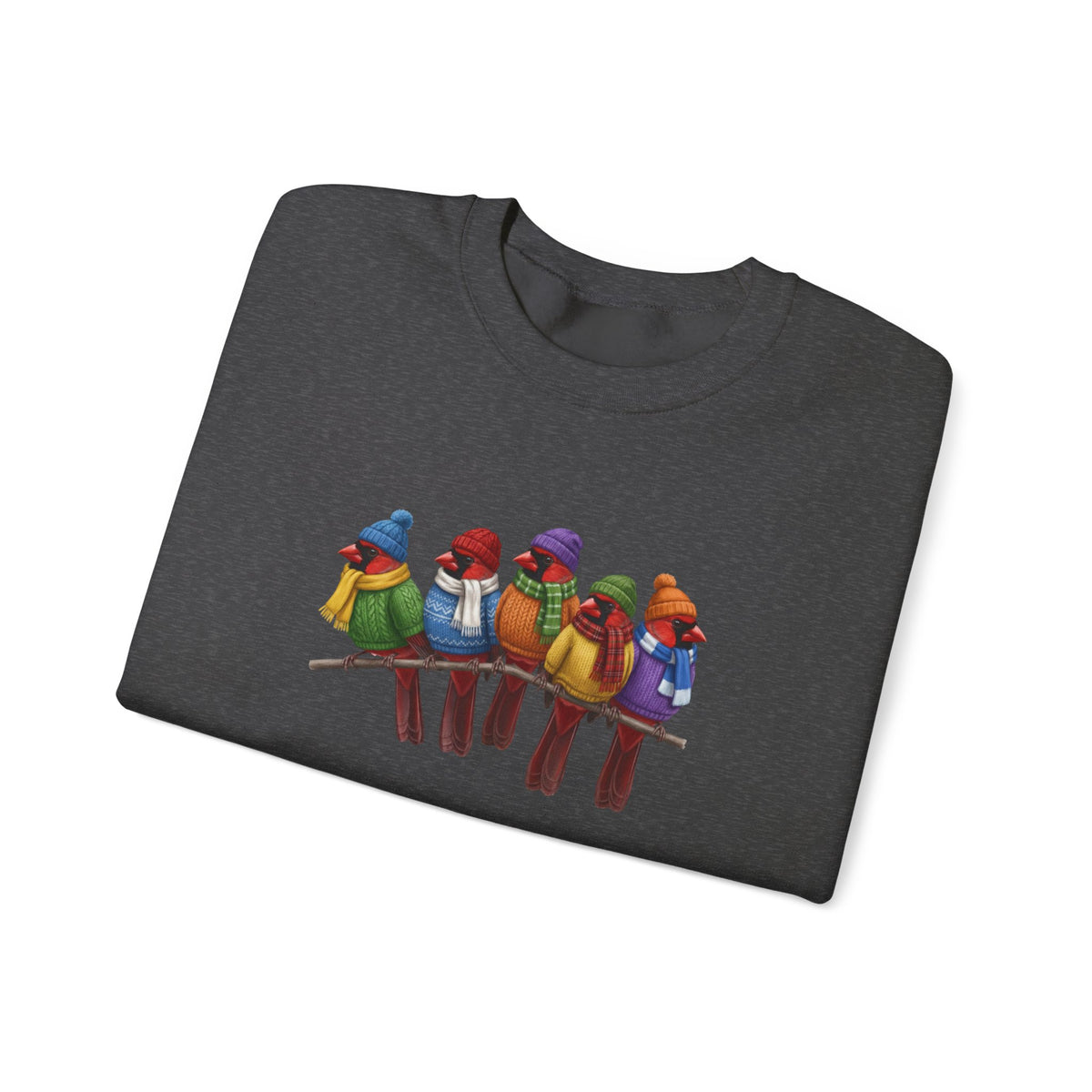 Cardinal Sweatshirt | Bird Watcher Crewneck | Unisex Songbirds Wearing Knit Gift for Bird Lovers