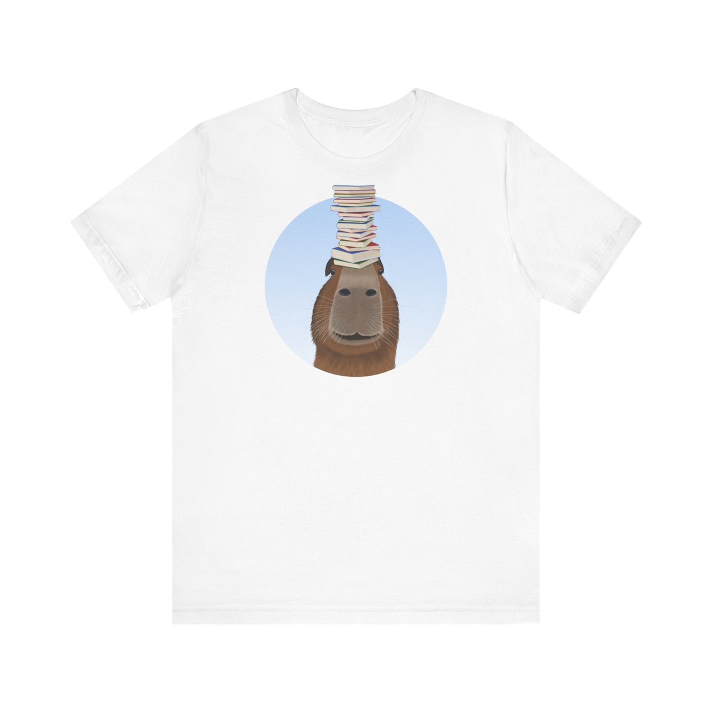 Capybara mit Büchern Lustiges T-Shirt für Capybara-Freunde