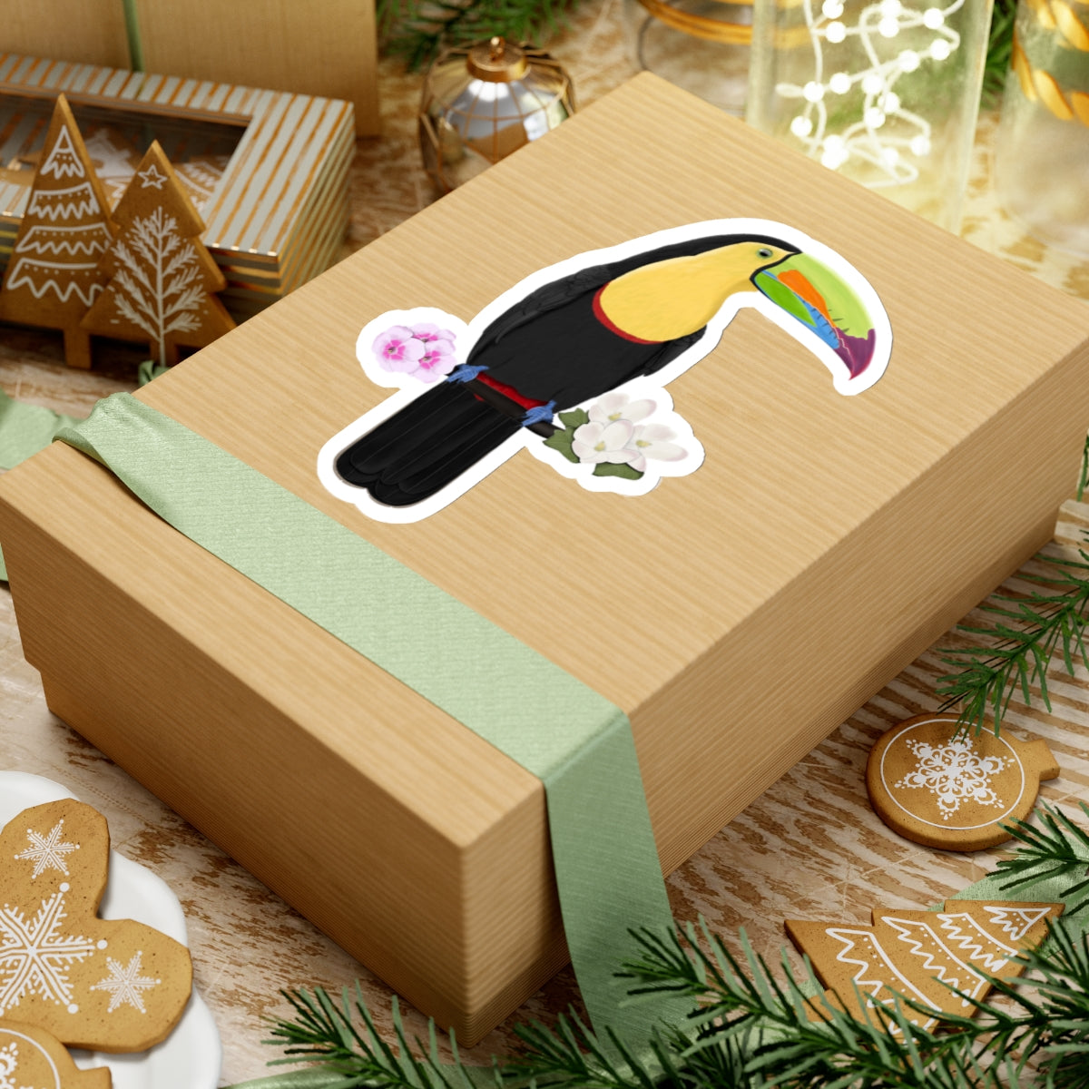 Keel-Billed Toucan Bird Sticker