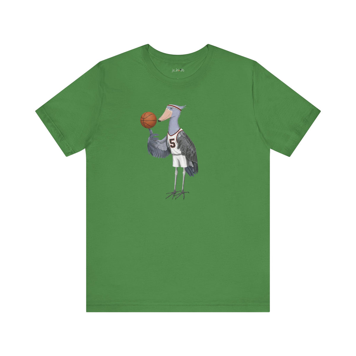 Shoebill T-Shirt on basketball bird background