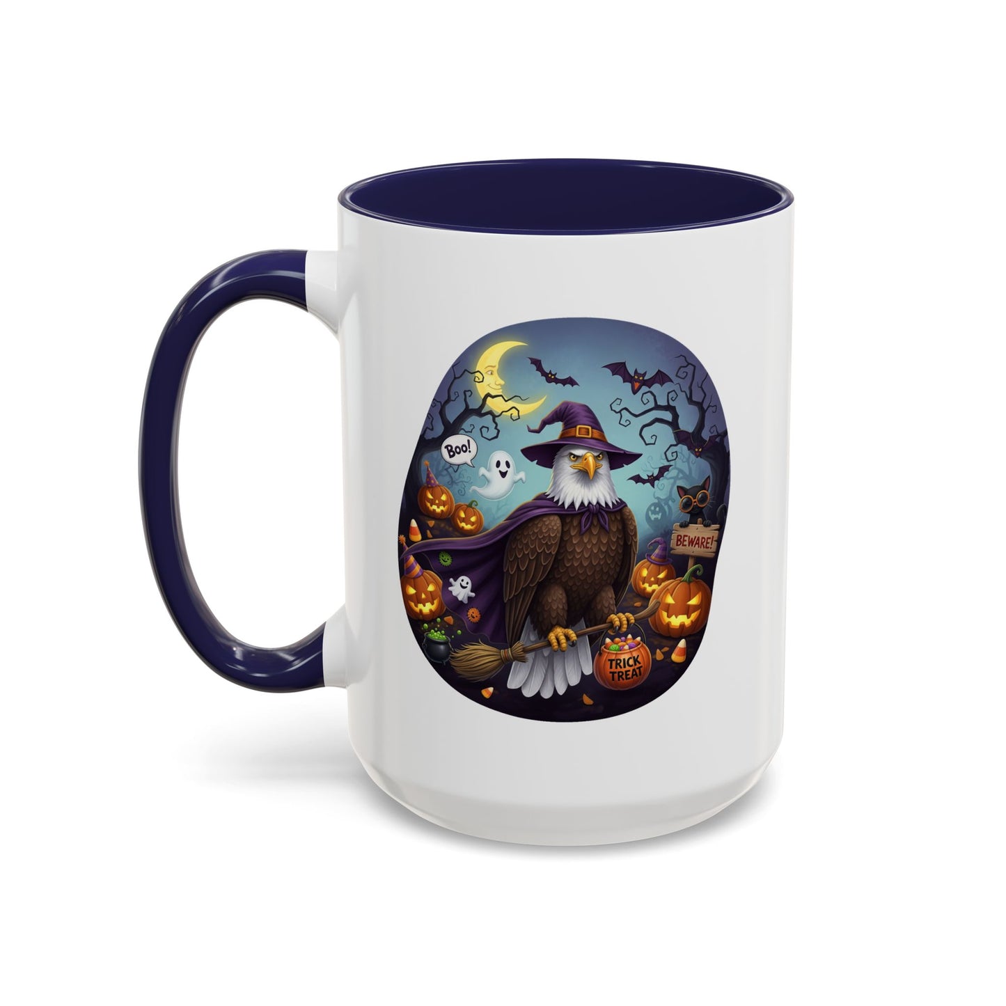 Bald Eagle Halloween Bird Mug - A Spooky & Funny Halloween Cup