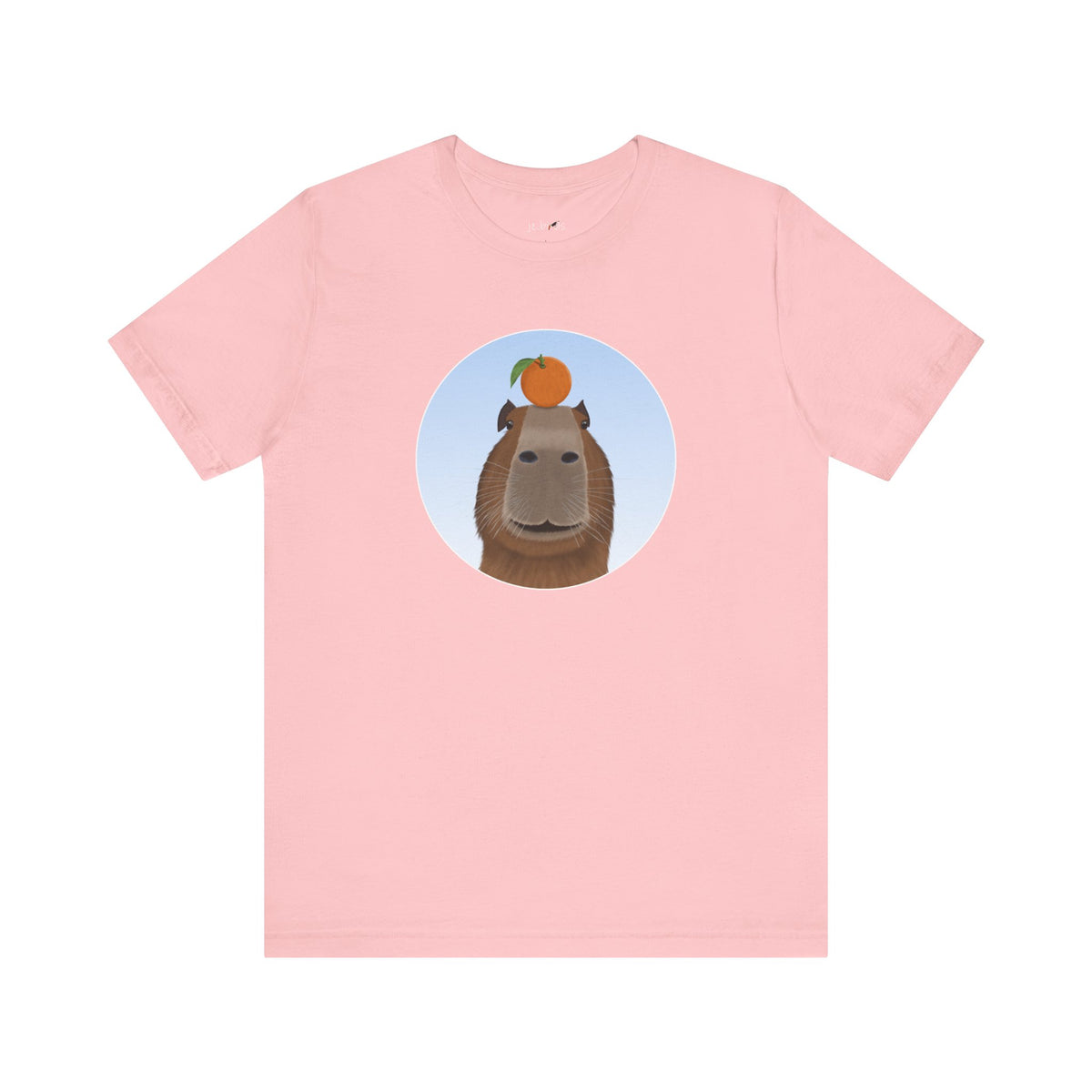 Capybara with Orange Funny T-Shirt – bird and Cotton style