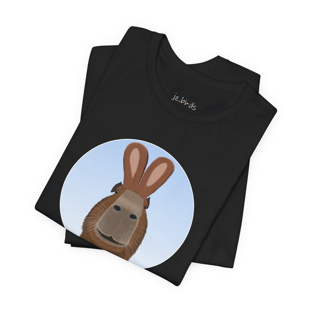 Capybara with Rabbit Ears Funny Bunny Easter T-Shirt