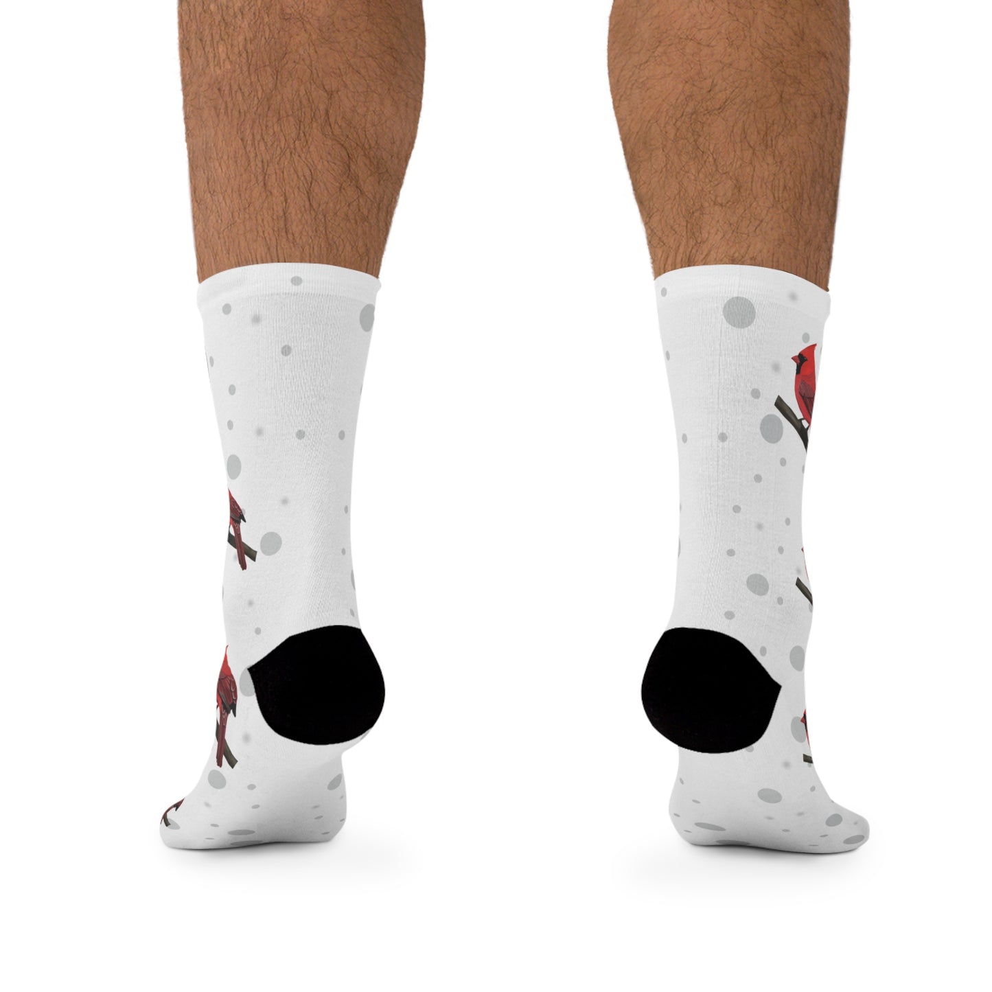 Cardinal Socks White Bird Socks for Bird Lovers One Size