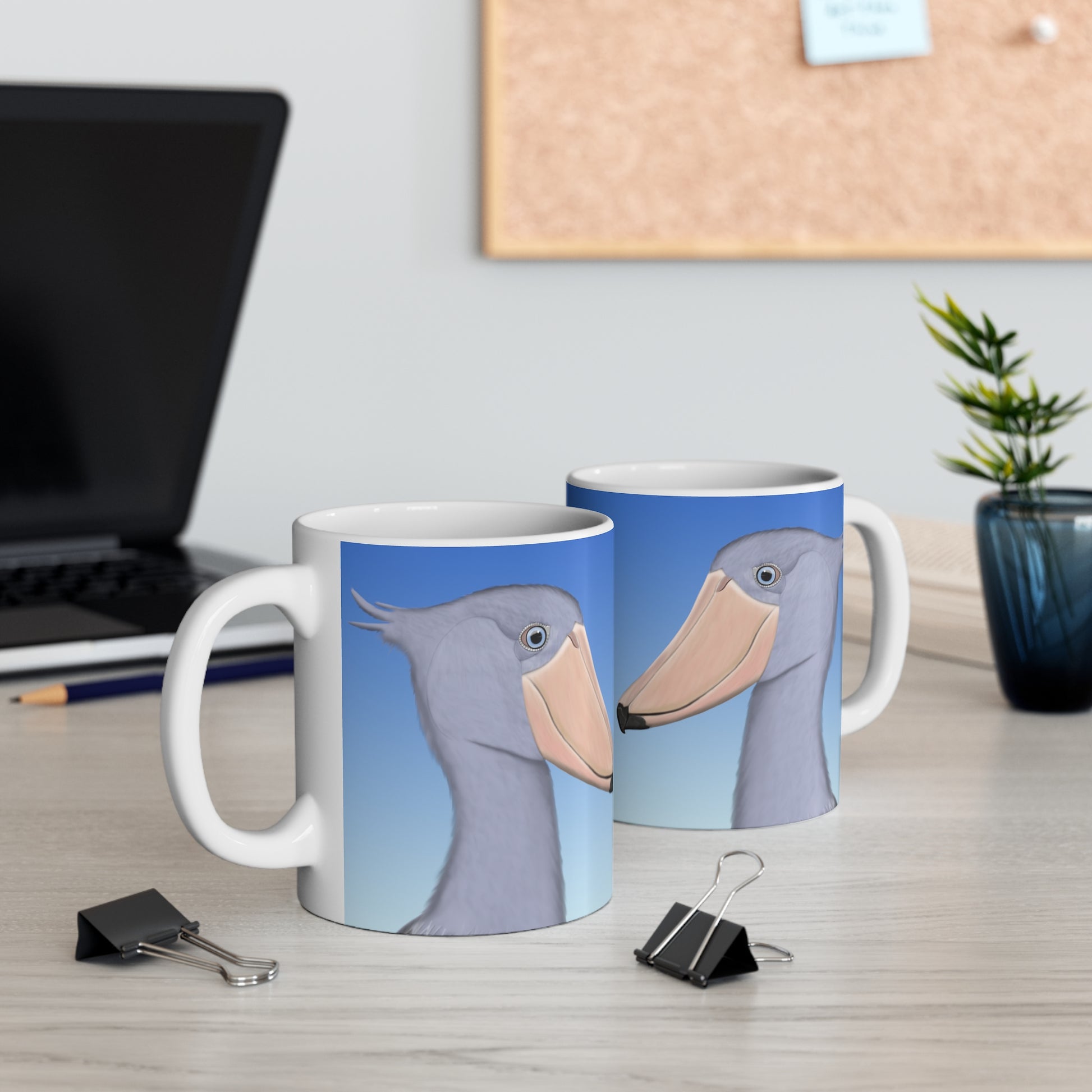 Shoebill Bird Ceramic Mug 11oz - jz.birds