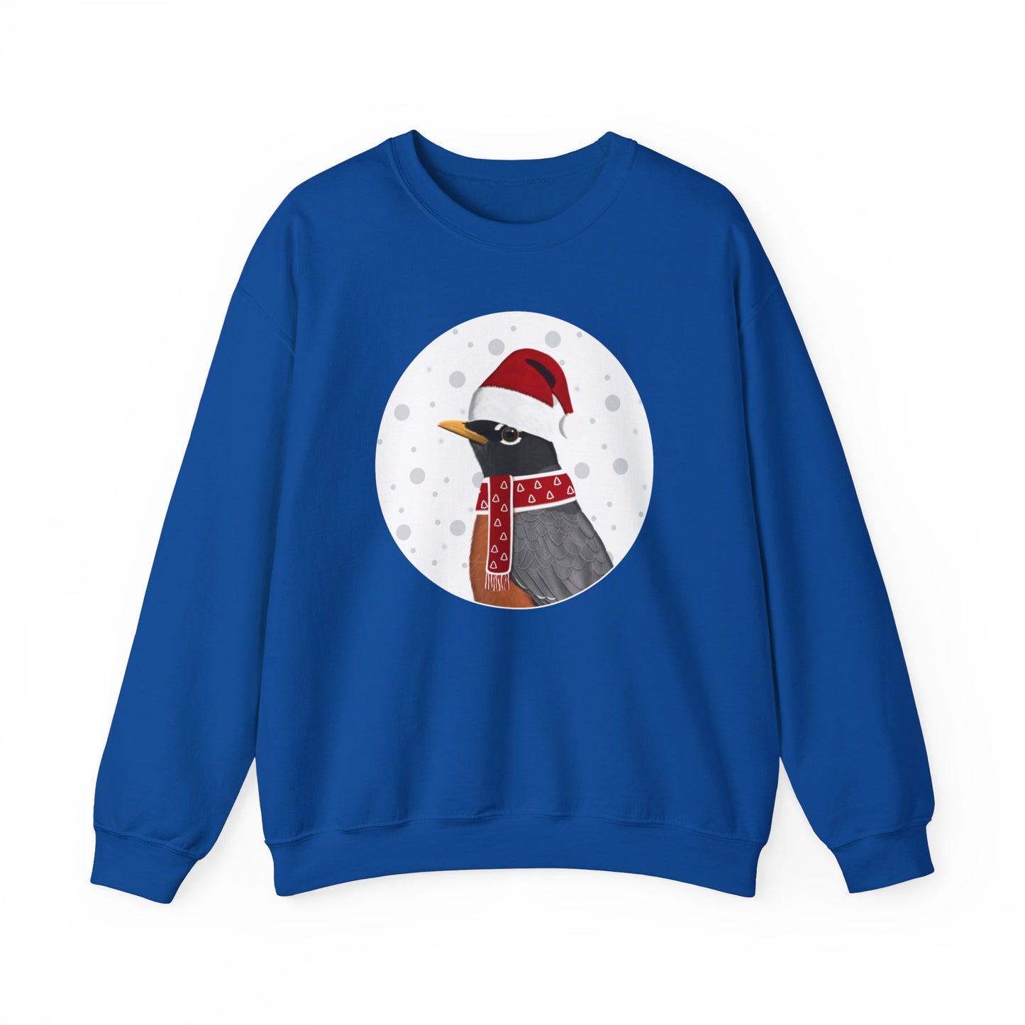 American Robin Santa Claus Christmas Birdwatcher Biologist Bird Sweatshirt