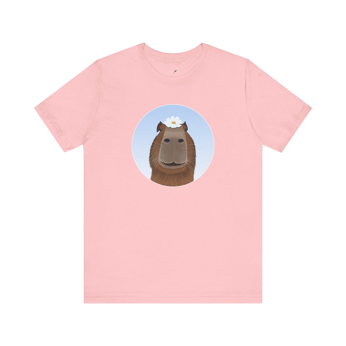 Capybara with a Flower Funny T-Shirt