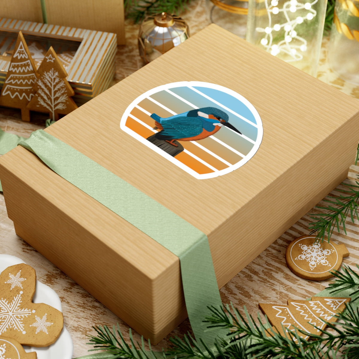 Kingfisher Paper products on Home & Living background