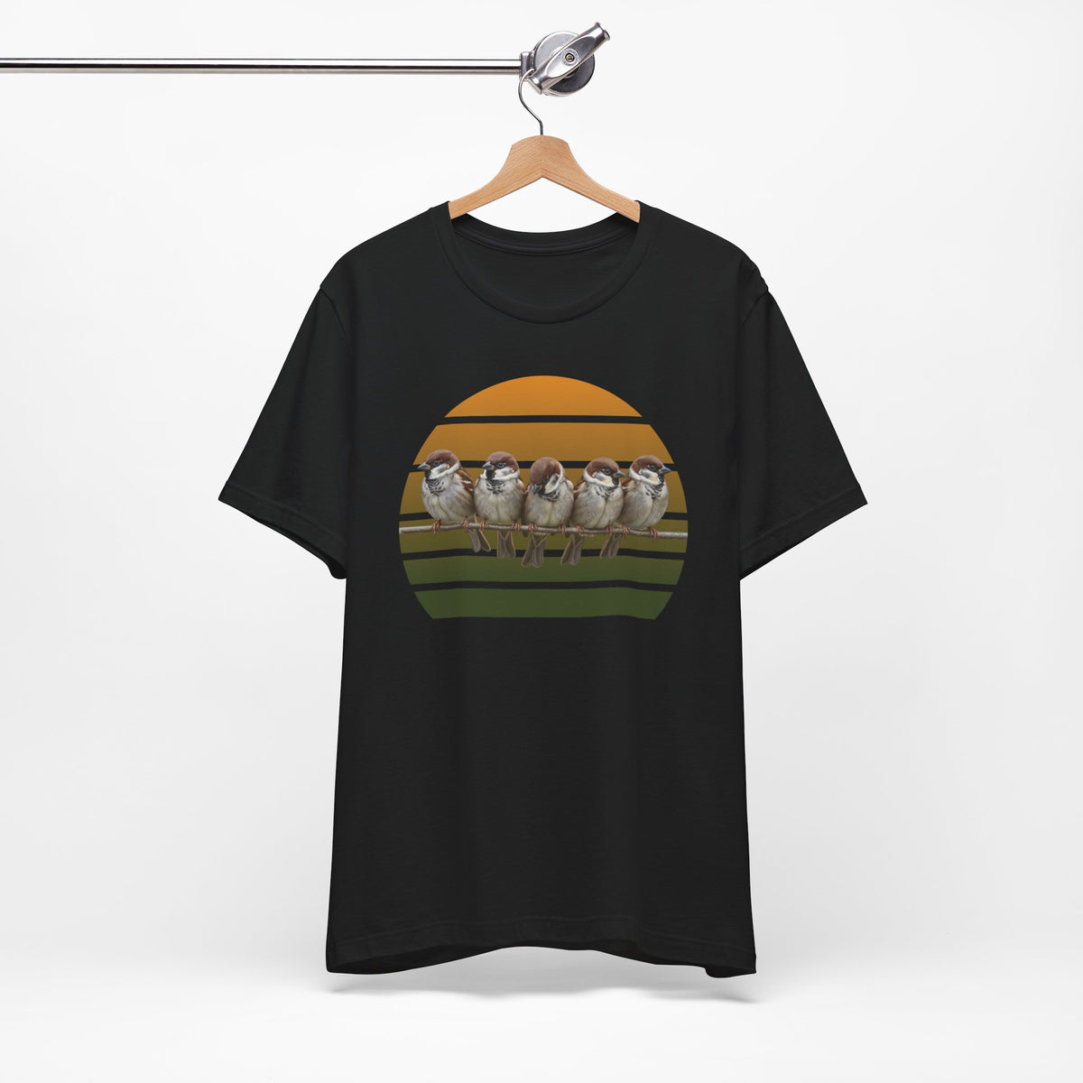 Sparrow Premium T-Shirt | Unique Birdwatcher & Birder Gift by jz.birds