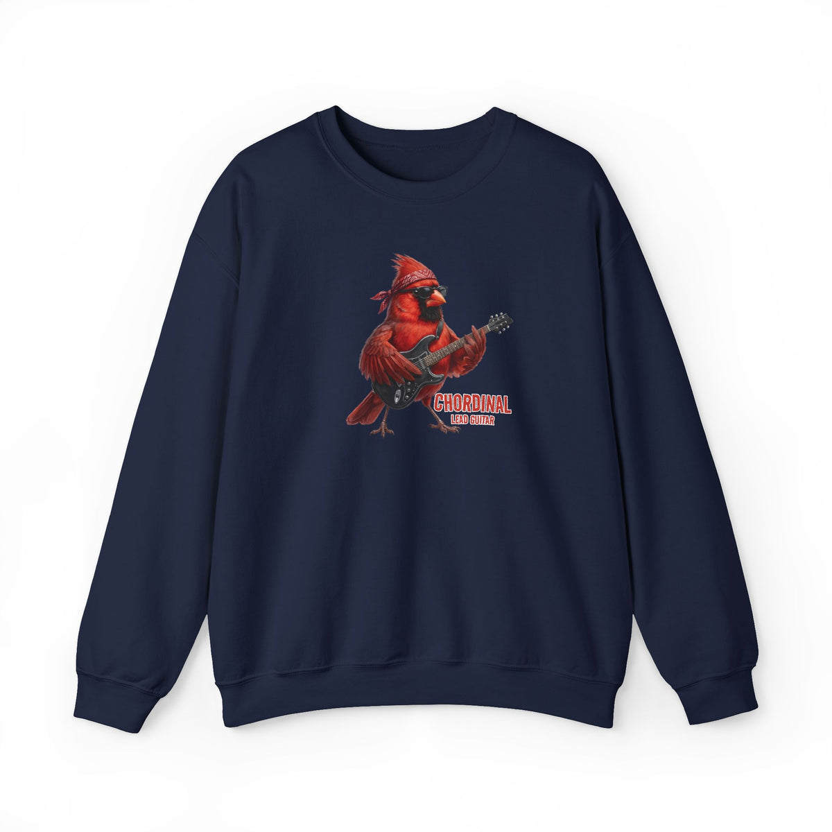 The Chordinal Lead Guitar Sweatshirt – Backyard Birds in Black