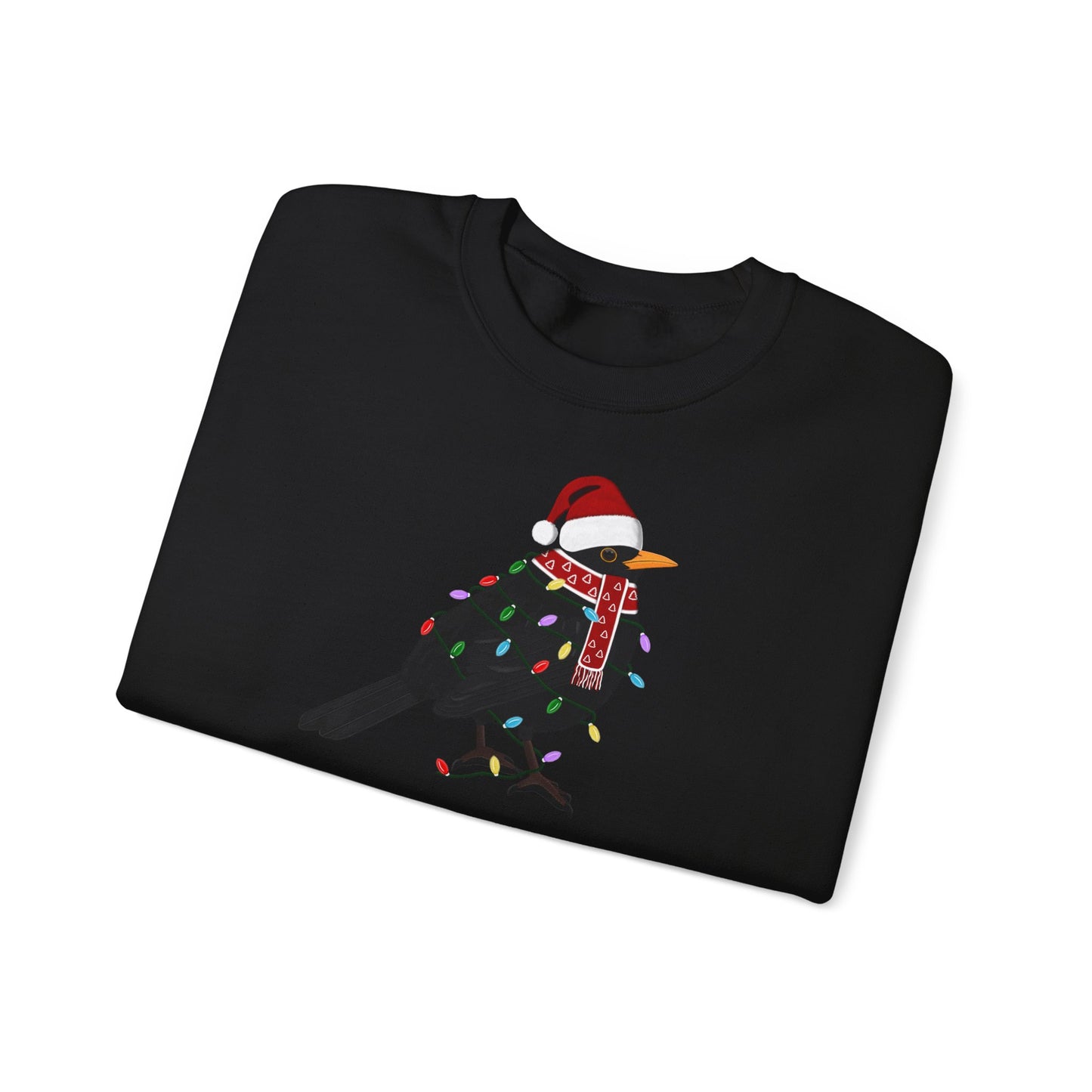 Amsel Weihnachts-Sweatshirt | Unisex Vogel Sweater für Vogelfreunde & Vogelbeobachter