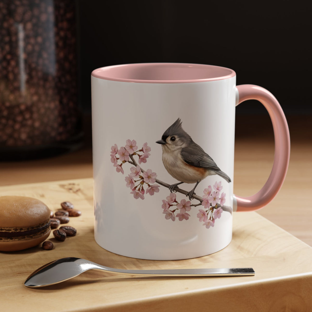 Tufted Titmouse Mug on 11oz background