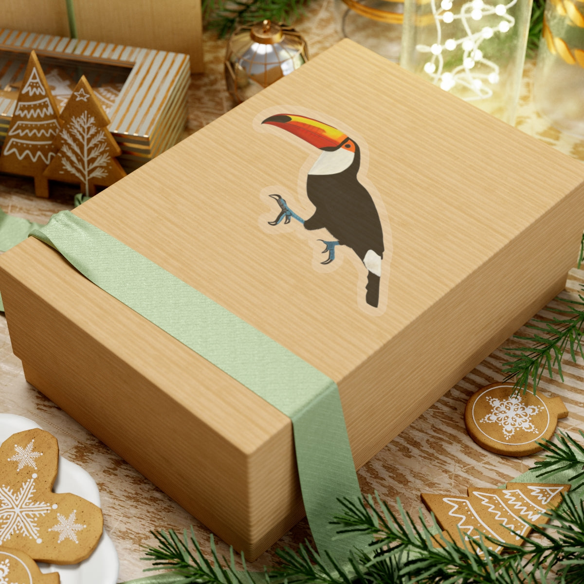 Toucan Bird Kiss-Cut Sticker - jz.birds