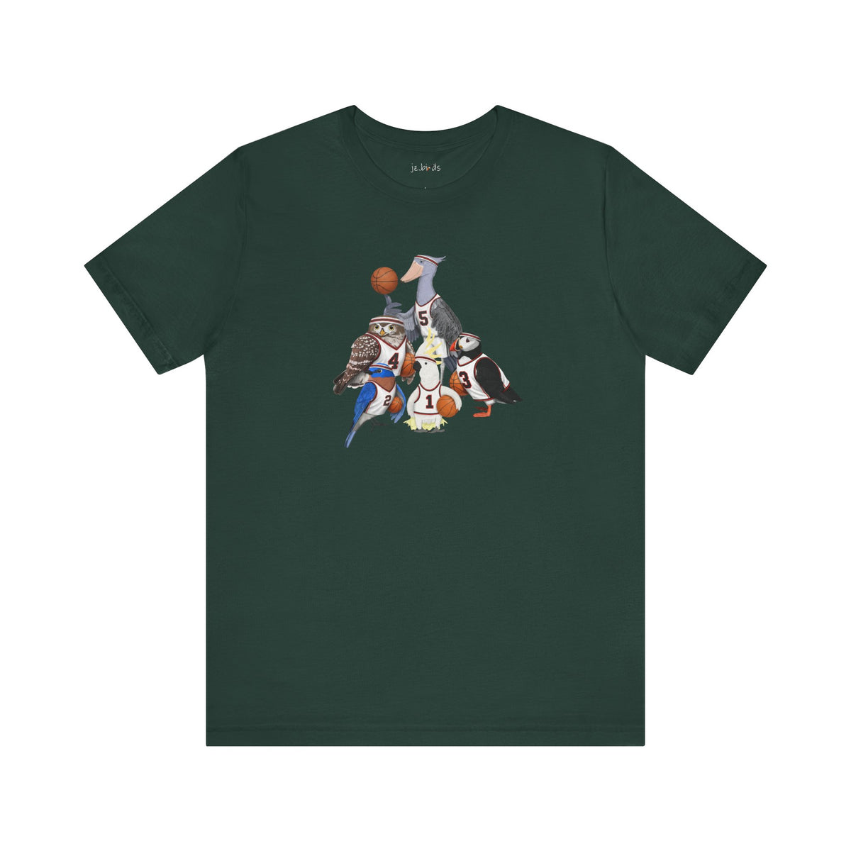 Funny Basketball Bird T-Shirt – Unique Hoops Fan Gift – Soft, Unisex Tee for Players & Fans –