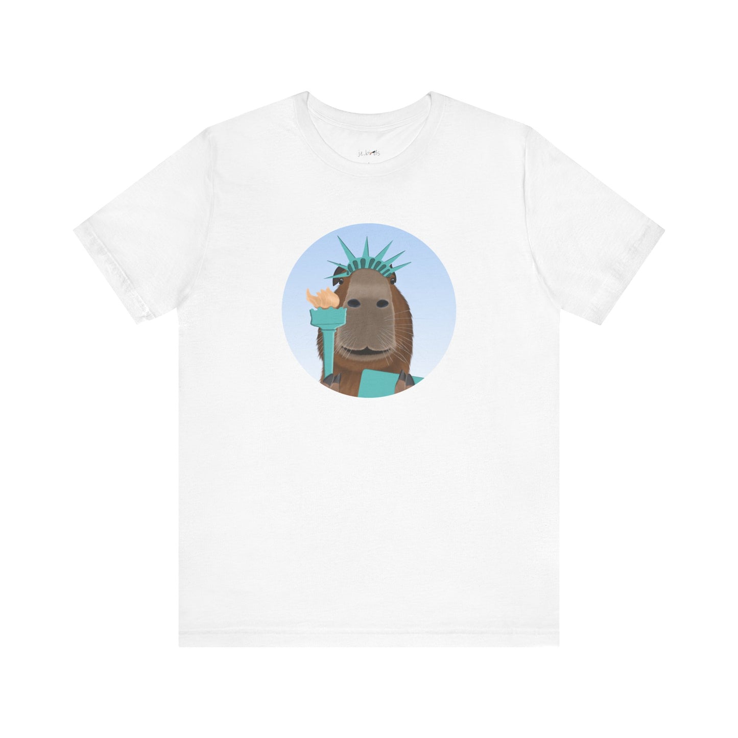 Capybara of Liberty Funny T-Shirt