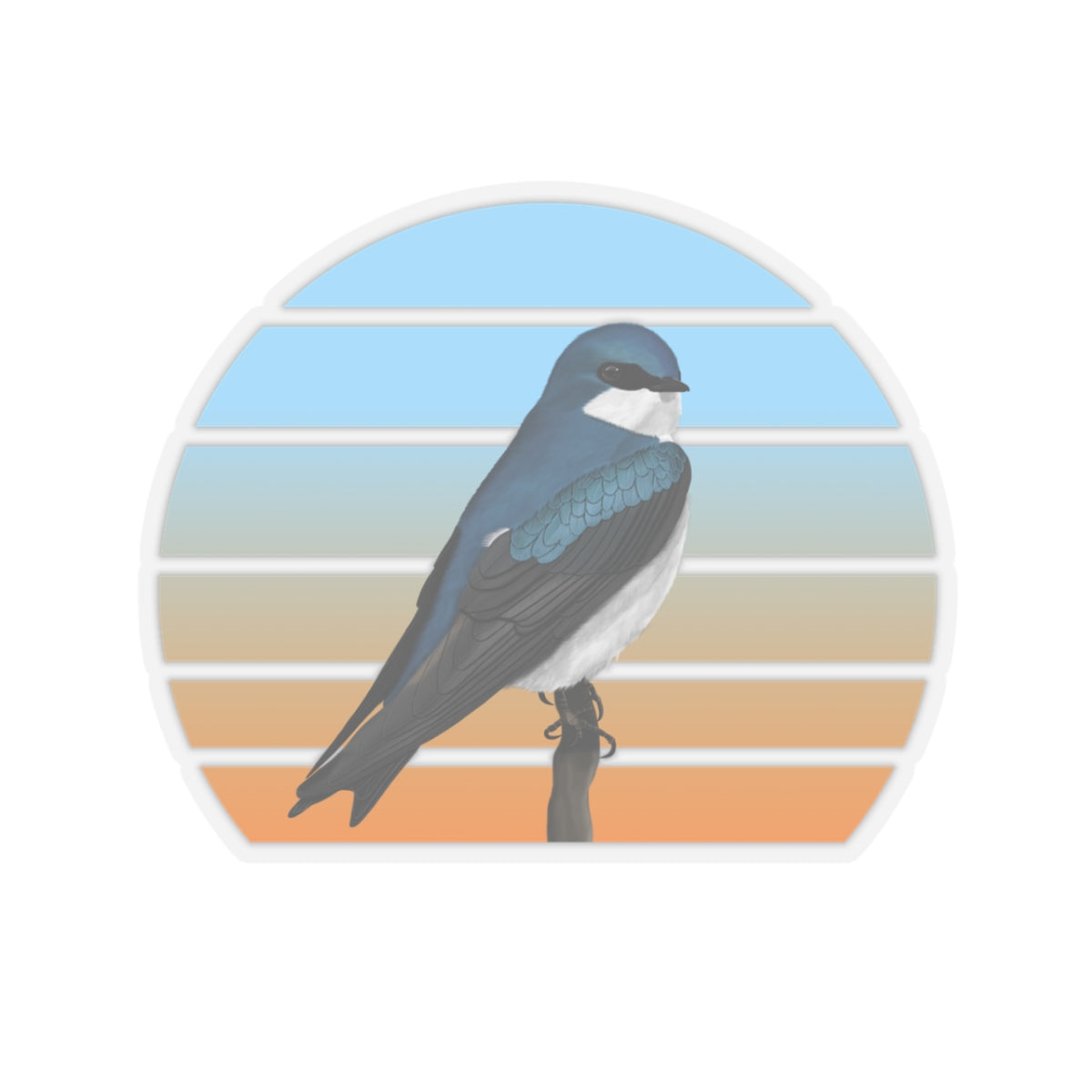 Tree Swallow Bird Sticker – Home & Living, Paper products