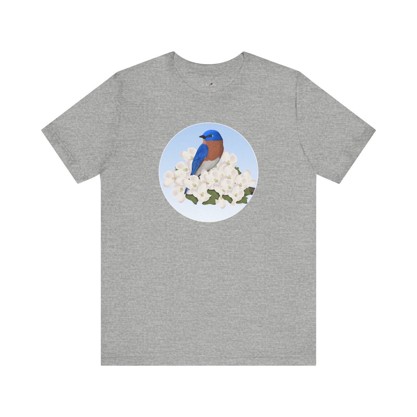 Bluebird and Spring Apple Blossoms Bird T-Shirt
