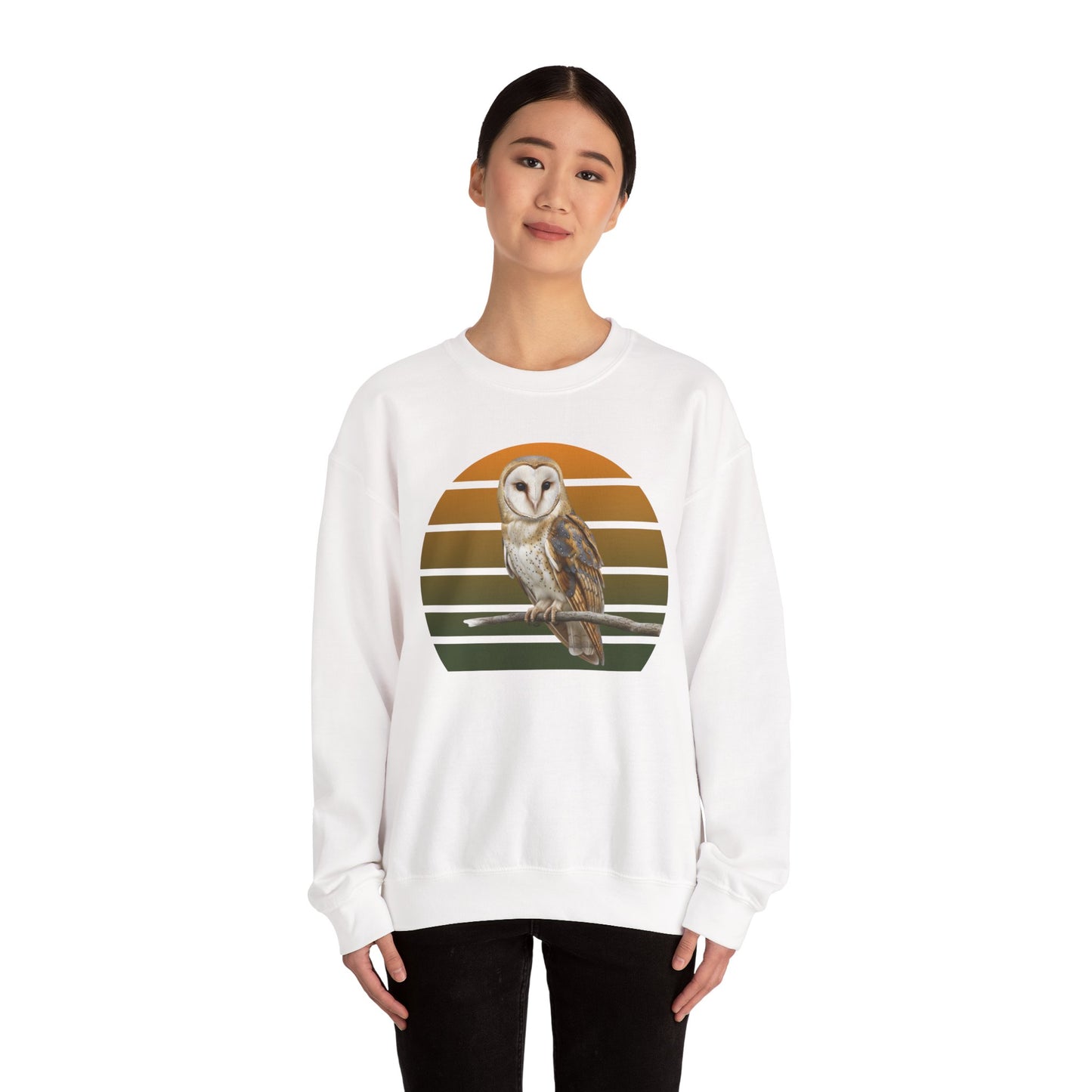Barn Owl Sweatshirt | Bird Watcher Crewneck | Unisex Songbird Gift for Bird Lovers