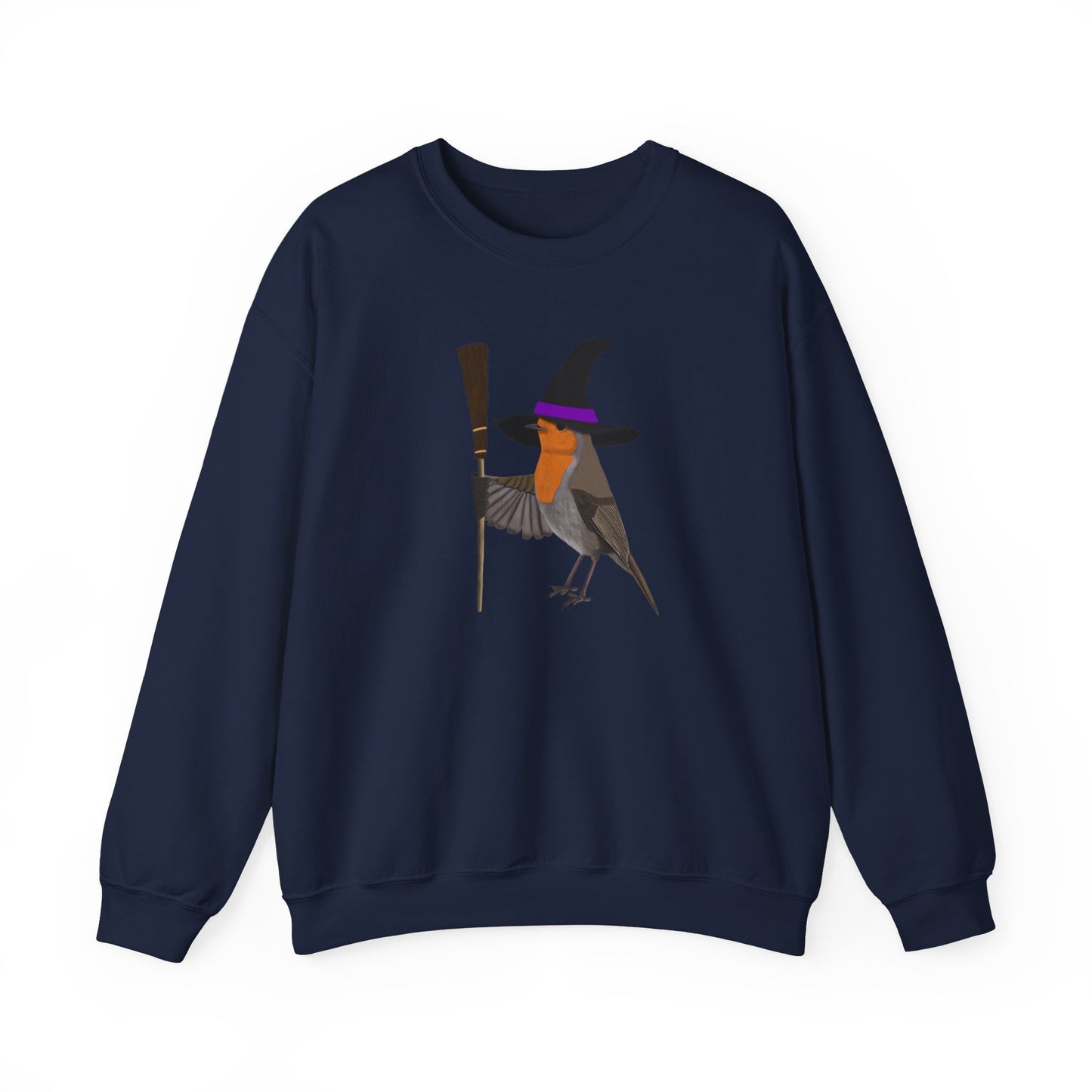 Robin Halloween Witch Birdwatcher Biologist Bird Sweatshirt