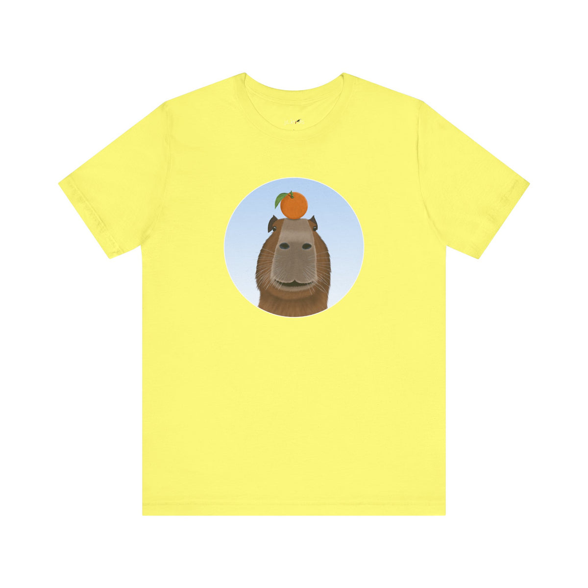 Capybara with Orange Funny T-Shirt – bird and Cotton style