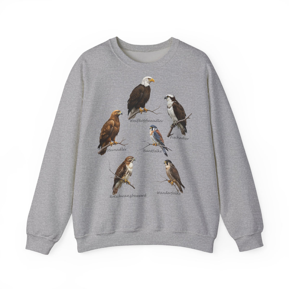 Falke Sweatshirt Vogelmotiv – Animal Graphic Tee und Casual Everyday Wear Stil