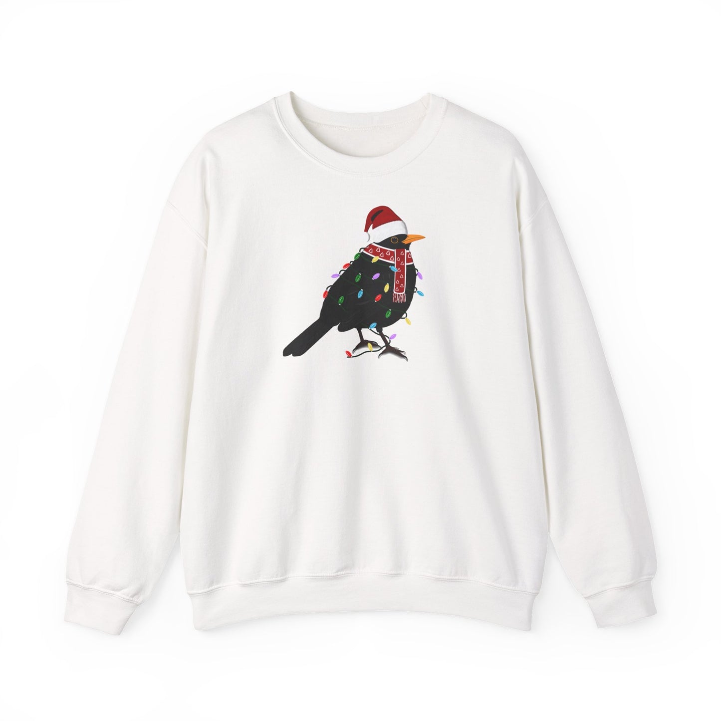 Amsel Weihnachts-Sweatshirt | Unisex Vogel Sweater für Vogelfreunde & Vogelbeobachter