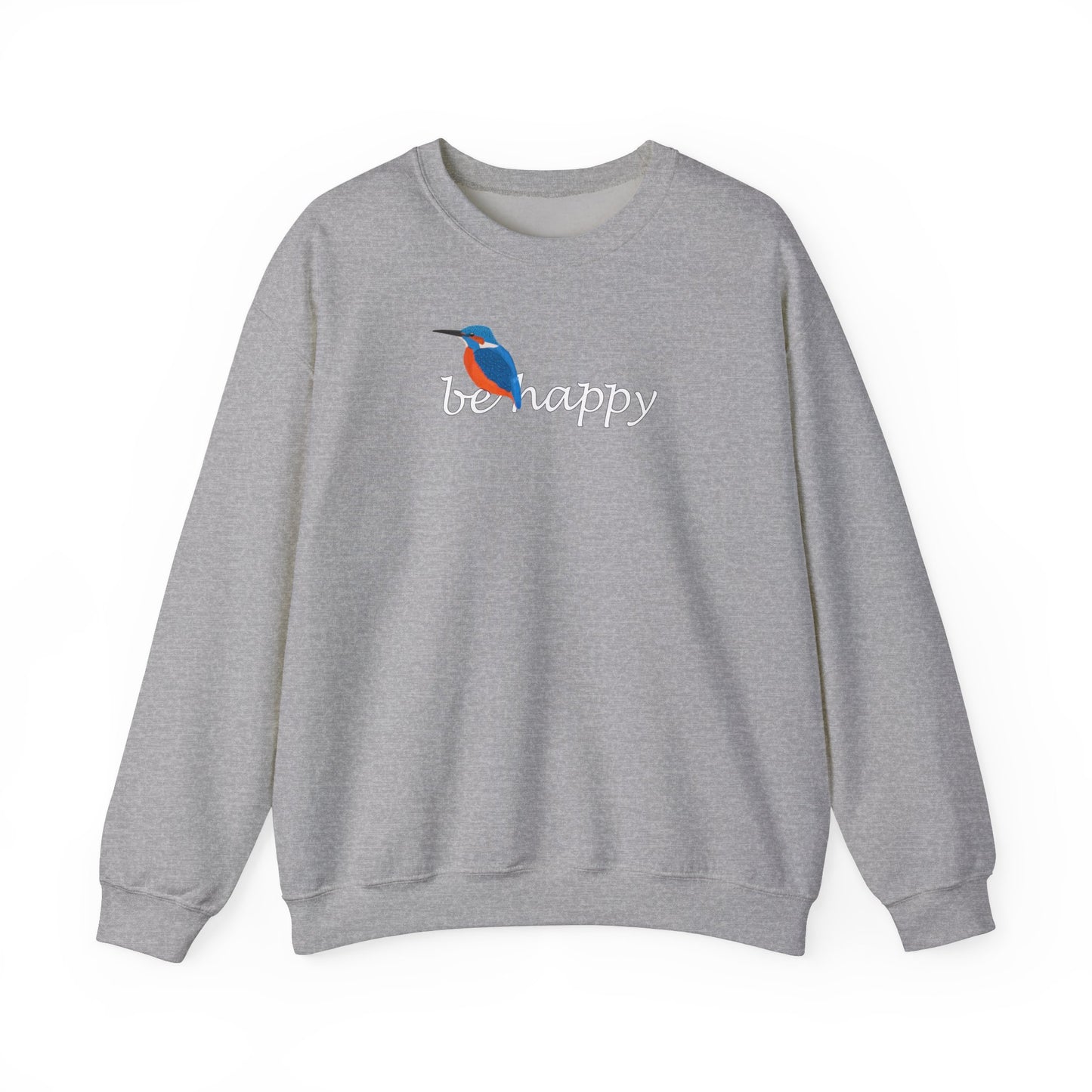 Eisvogel Be Happy Vogel Sweatshirt für Vogelbeobachter