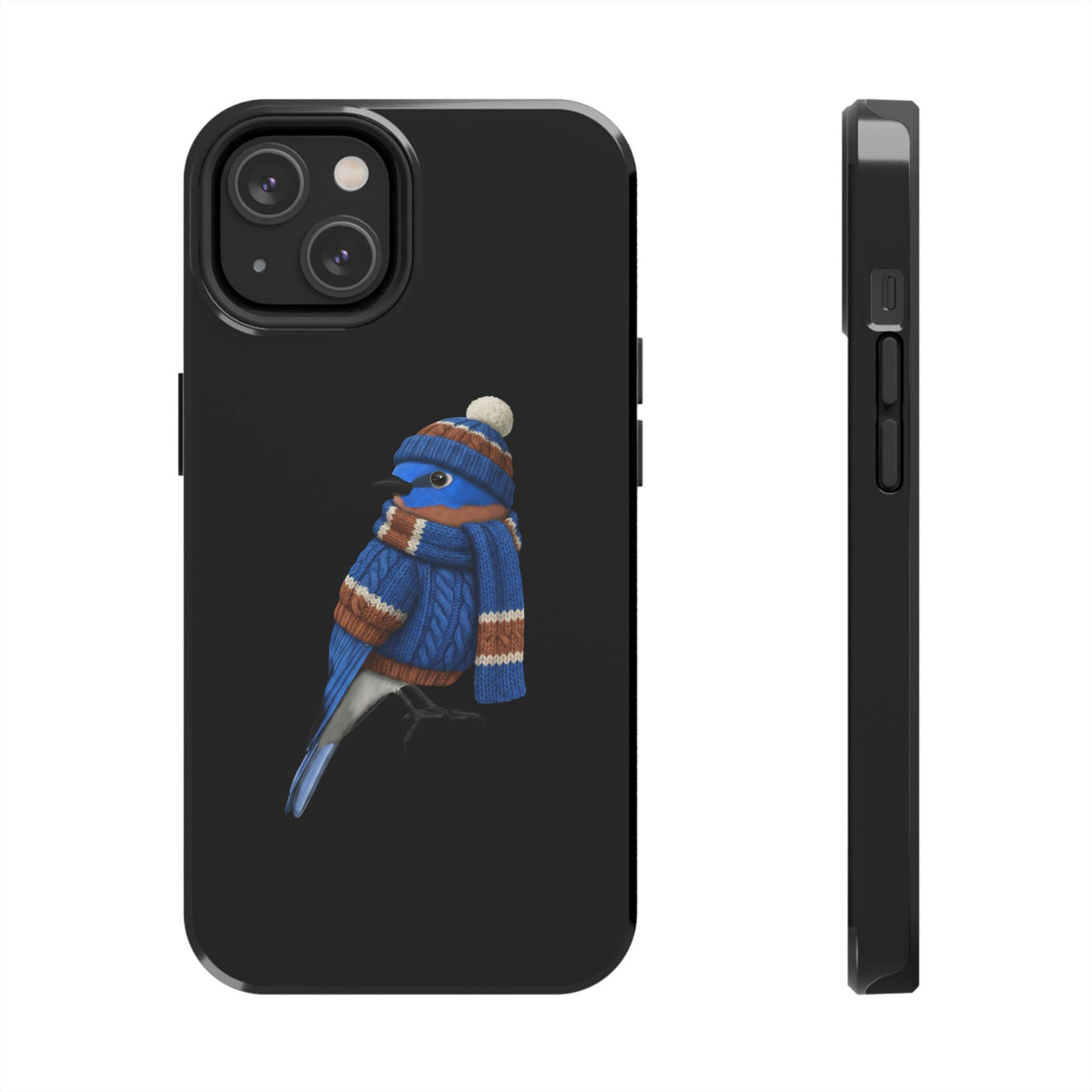 Bluebird Dual-Layer iPhone Case with Bird Art – The Perfect Gift for Ornithologists & Bird Lovers