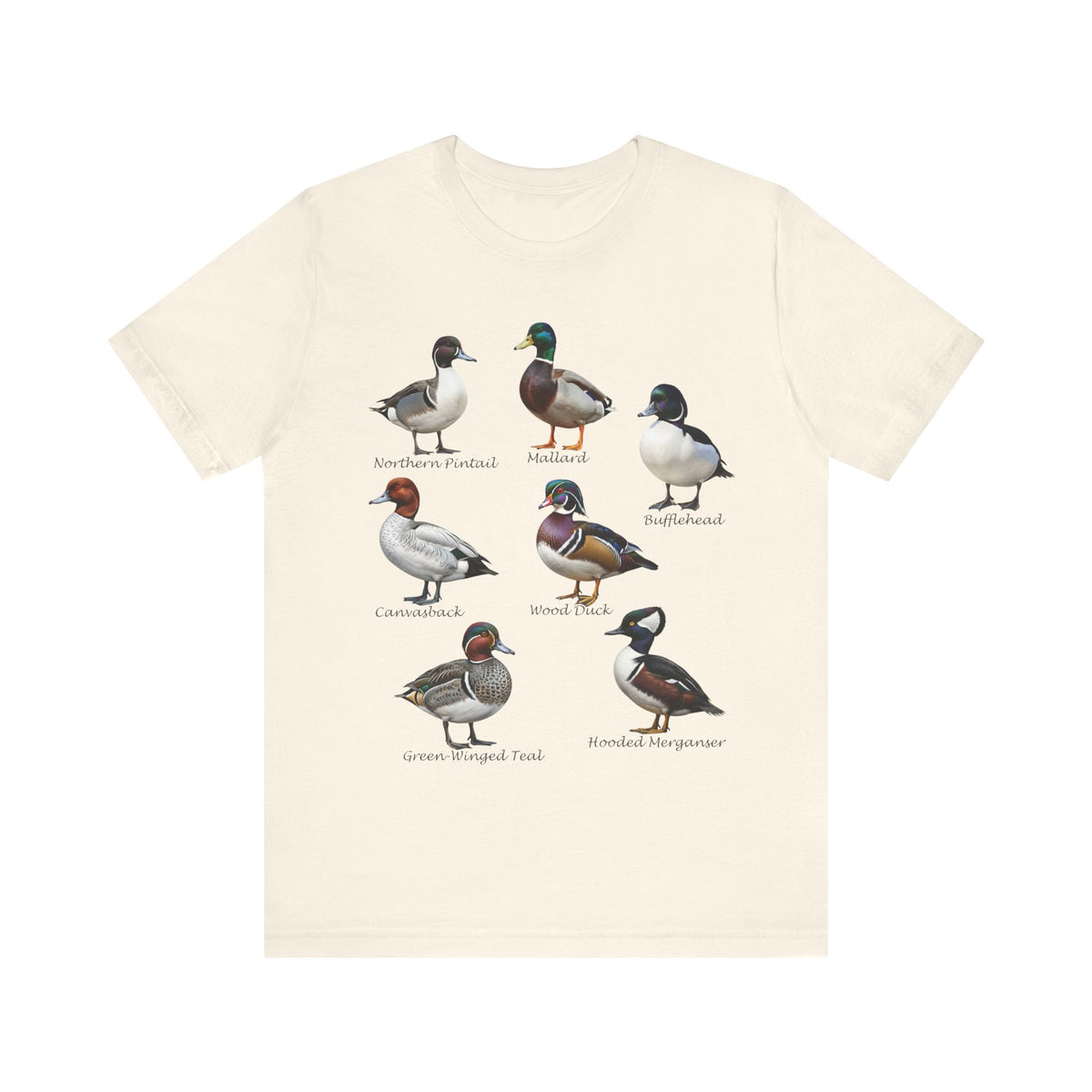 North American Ducks Field Guide T-Shirt – Premium Identification Chart for Bird Watchers – lover