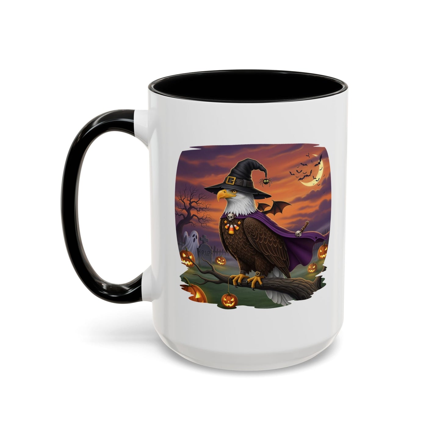 Bald Eagle Halloween Bird Mug - Halloween Coffee Mug for Bird Lovers