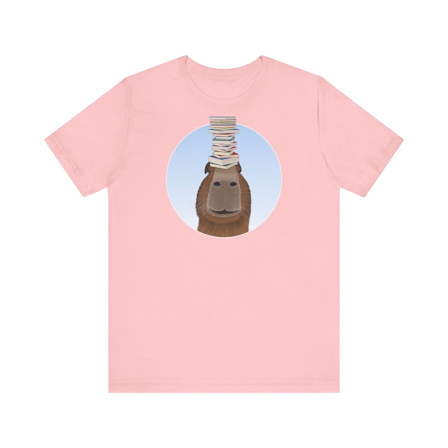 Capybara mit Büchern Lustiges T-Shirt für Capybara-Freunde