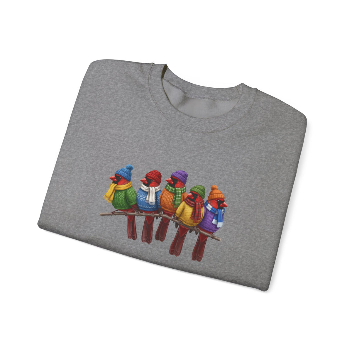 Cardinal Sweatshirt | Bird Watcher Crewneck | Unisex Songbirds Wearing Knit Gift for Bird Lovers