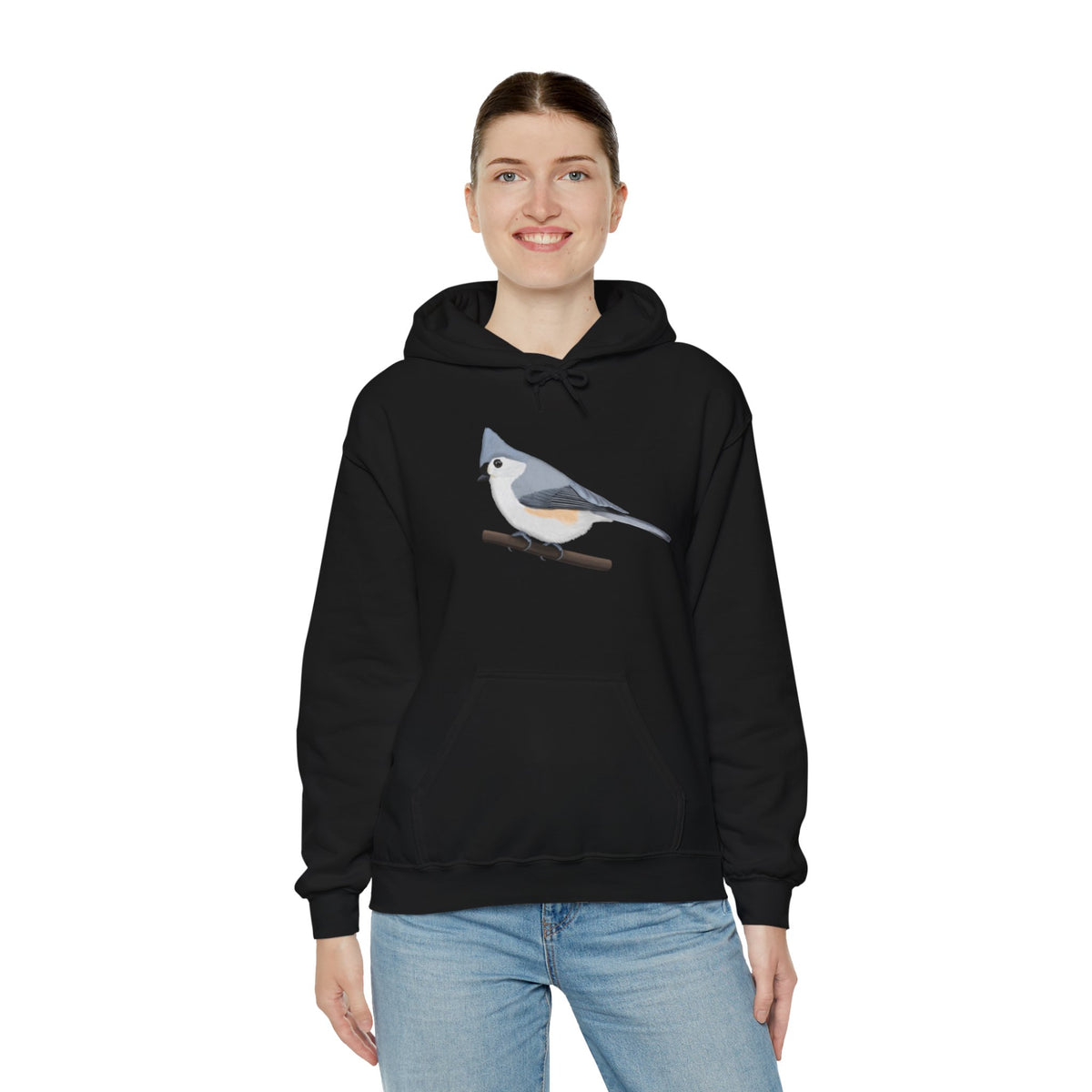 Tufted Titmouse Bird Birdwatching Birder Hoodie