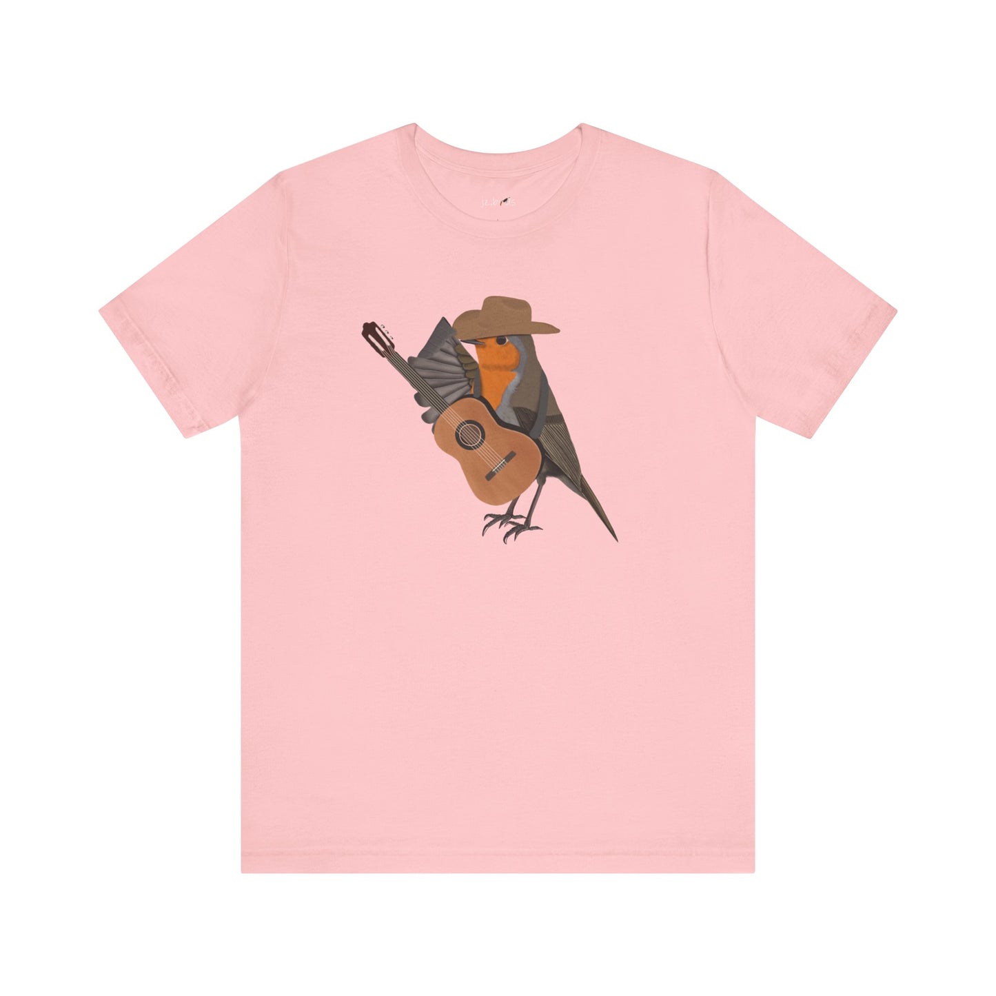 Robin with Cowboy Hat and Guitar Country Music Bird T-Shirt