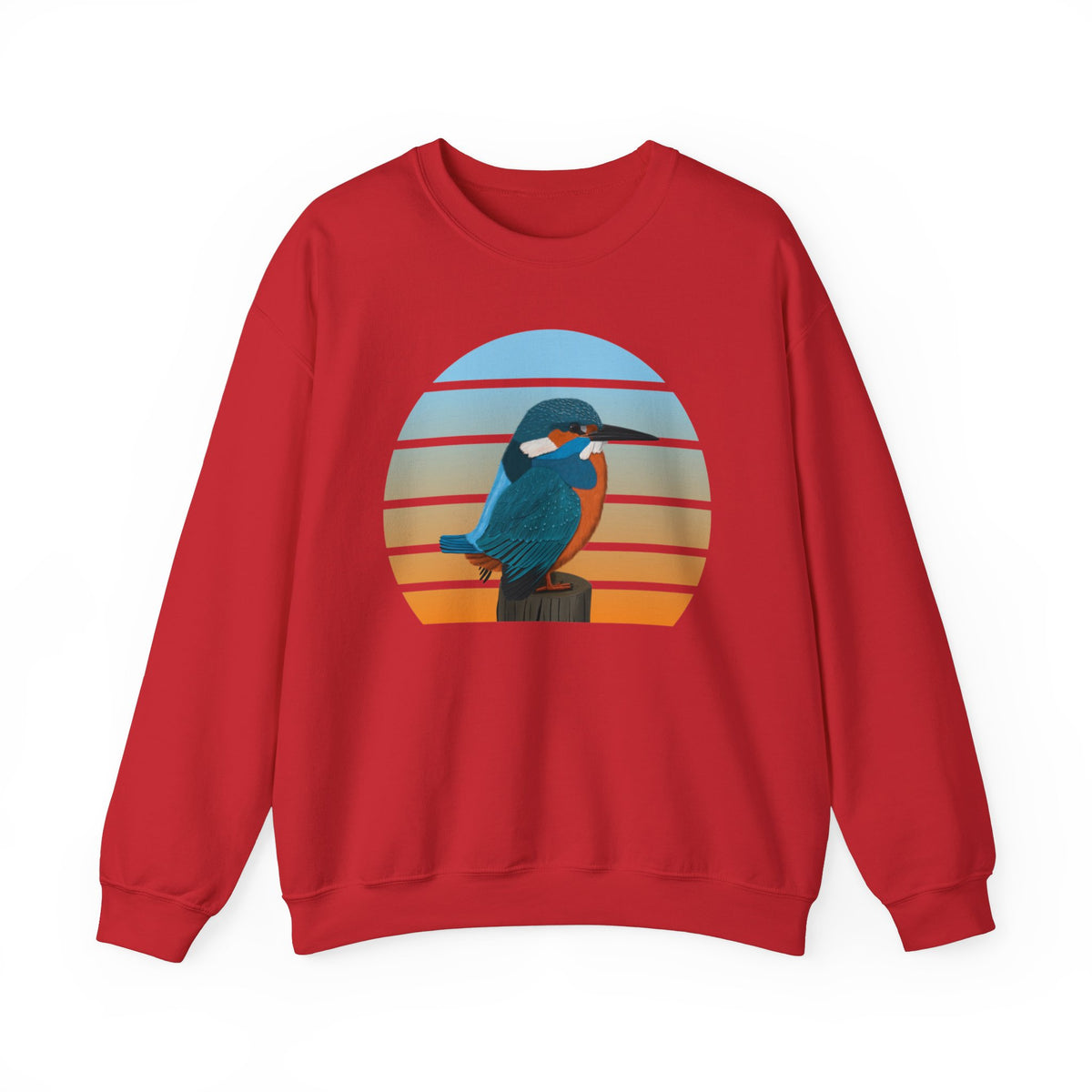 Kingfisher Birdlover Ornithologist Bird Sweatshirt – Crew neck,
