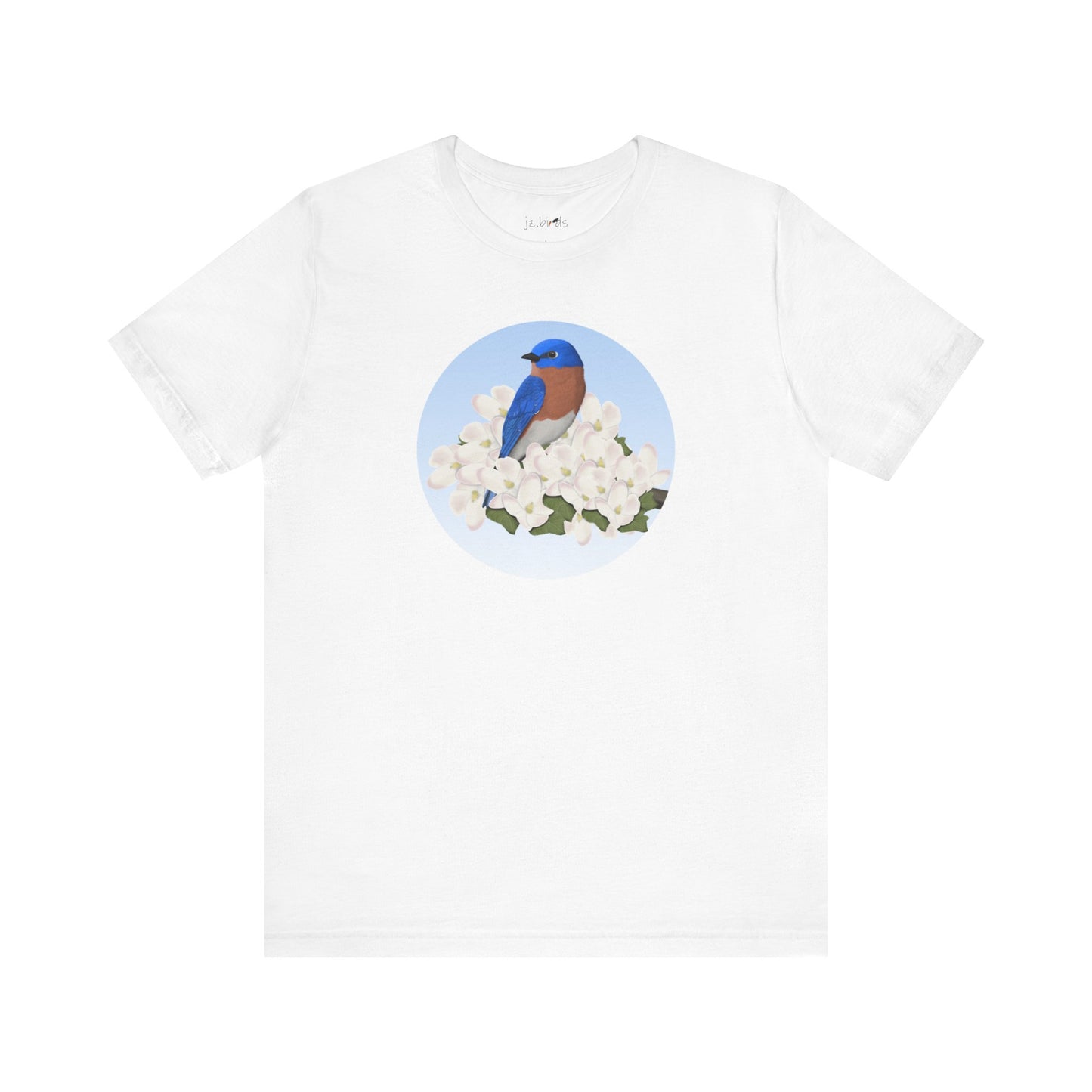 Bluebird and Spring Apple Blossoms Bird T-Shirt