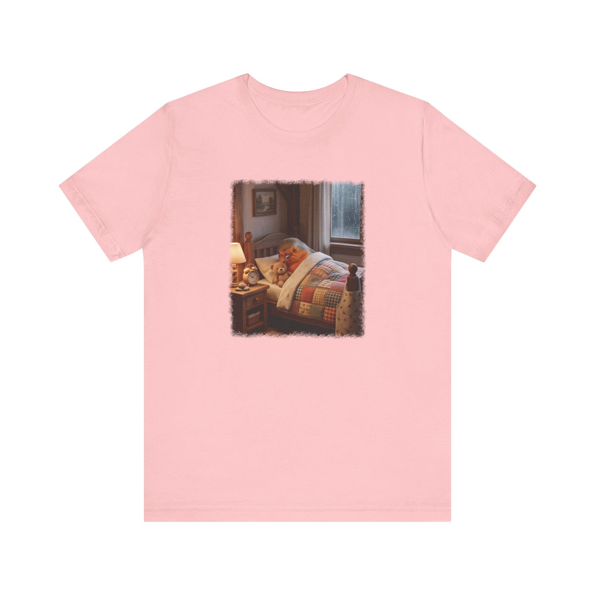 Robin Rosi Sleeping in Bed T-Shirt for Bird Lovers