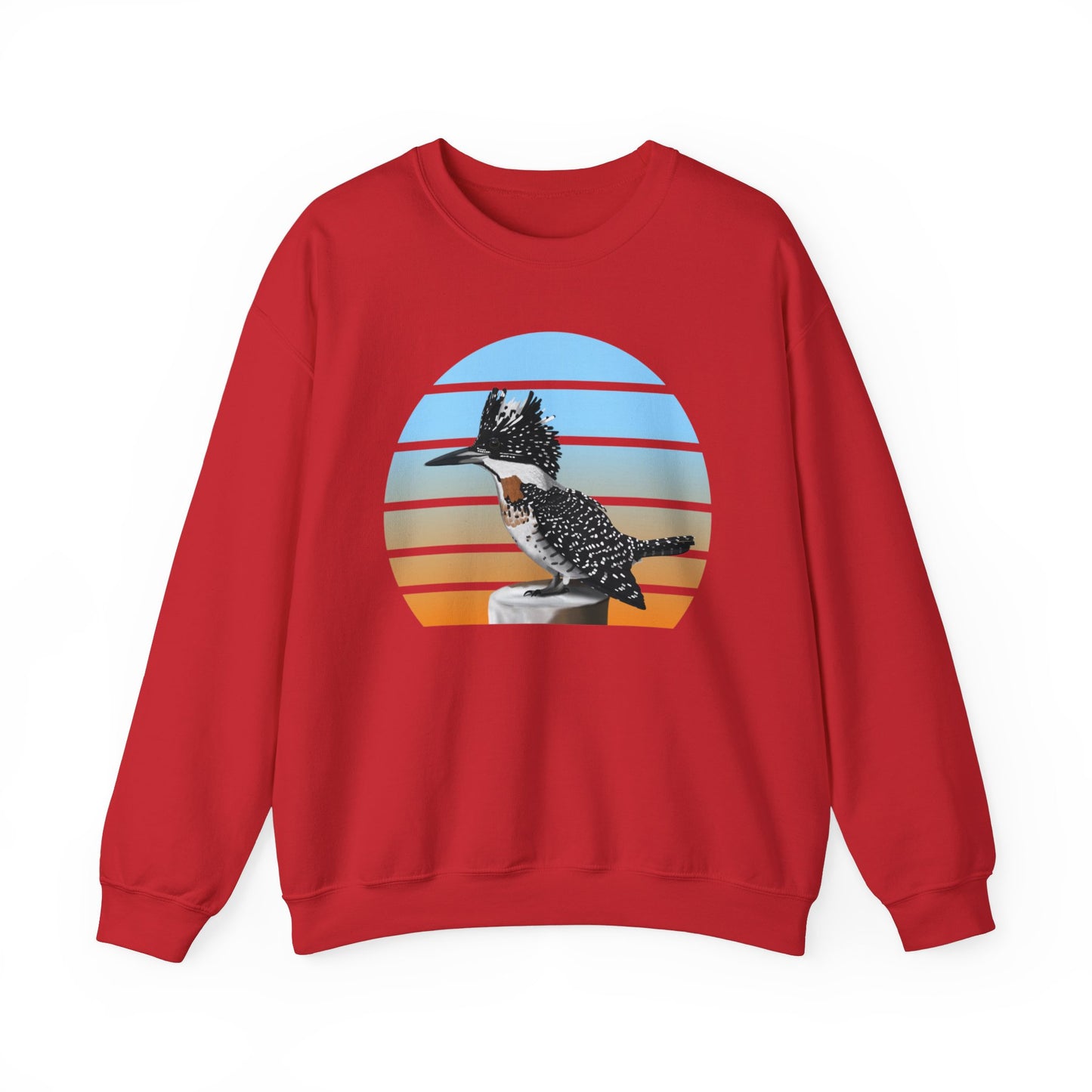 Crested Kingfisher Birdlover Ornithologist Bird Sweatshirt