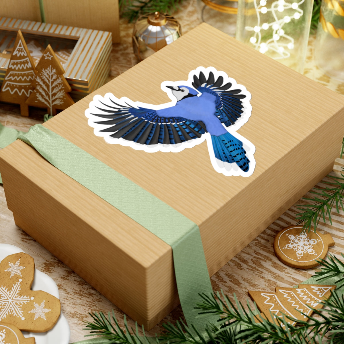Blue Jay Birdwatcher Biologist Bird Kiss-Cut Sticker