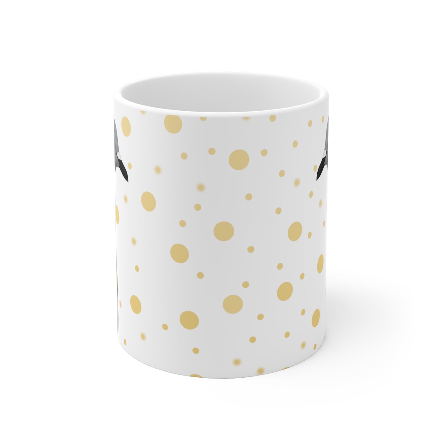 Taube mit Goldenen Punkten Vogel Tasse