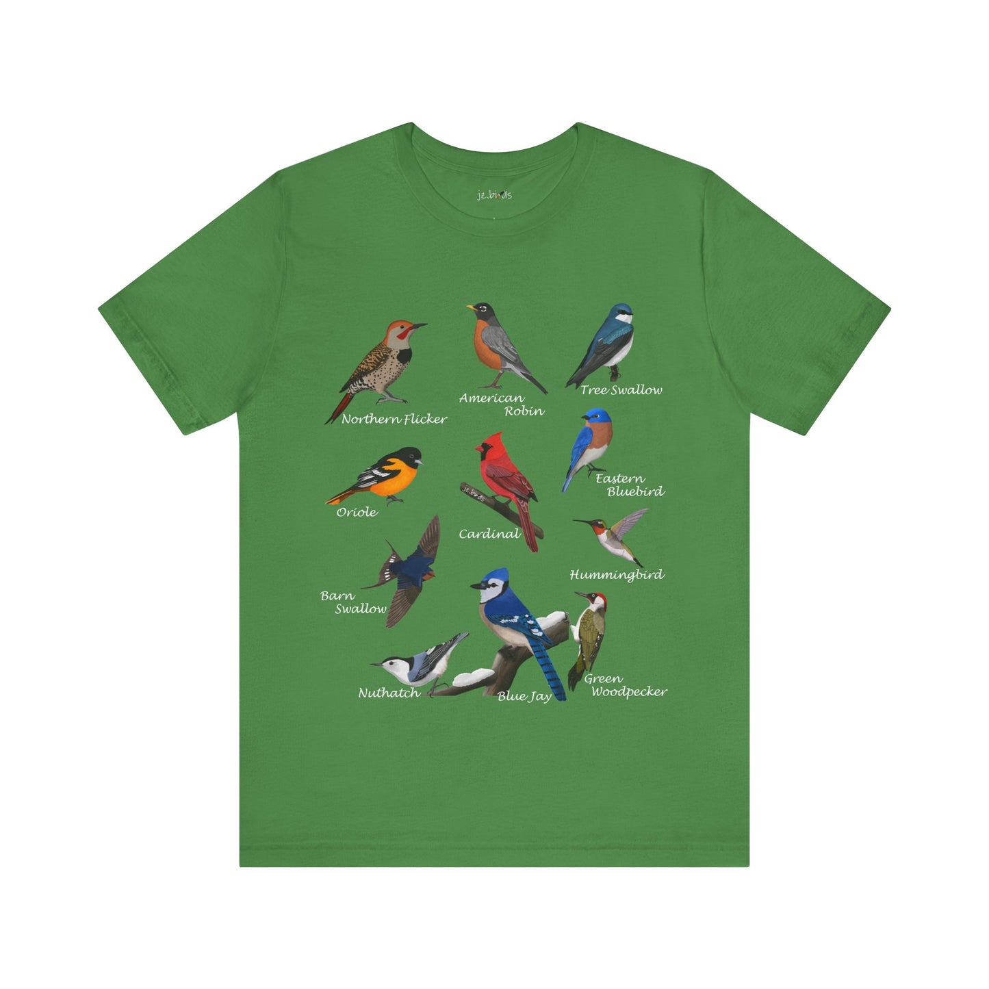 Blue Jay Cardinal Oriole Bluebird Hummingbird Bluebird Birding & Birdwatching T-Shirt