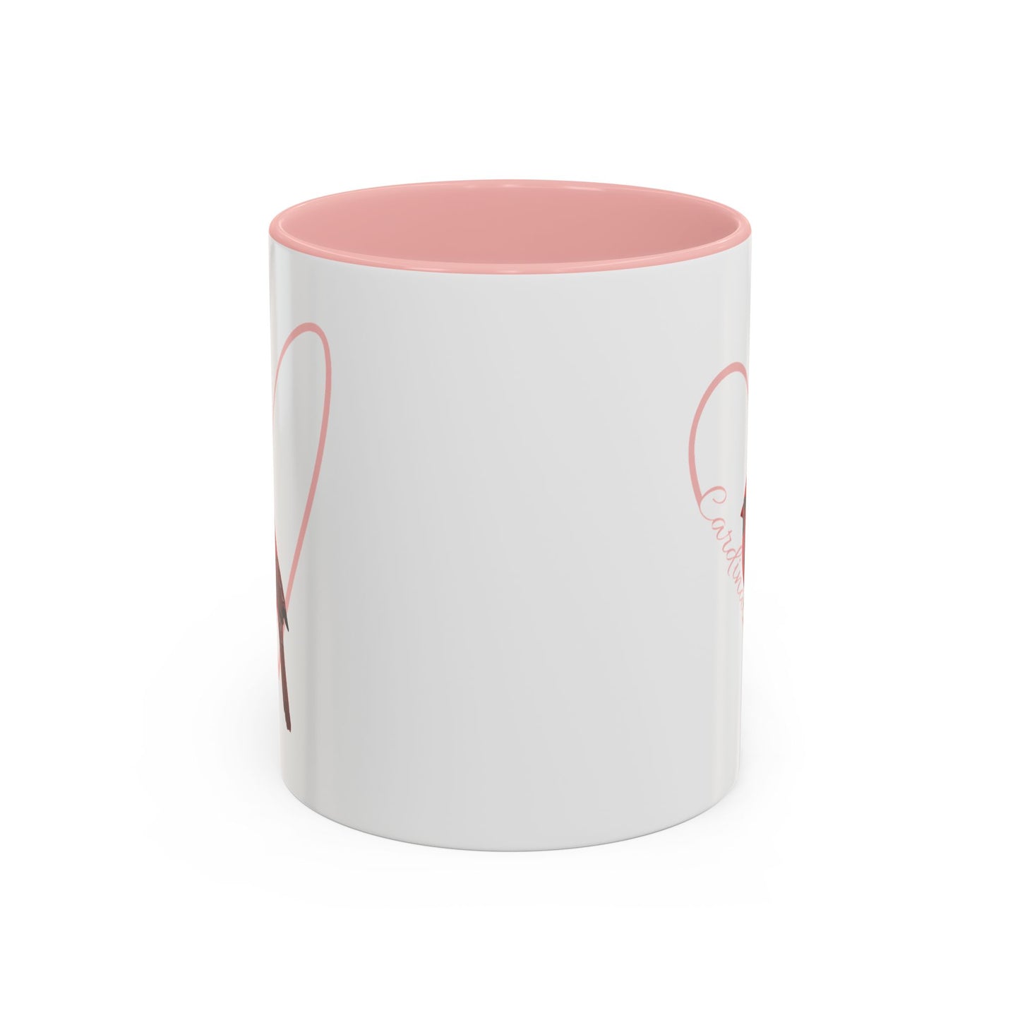 Cardinal Mug Bird with Heart for Bird Lovers