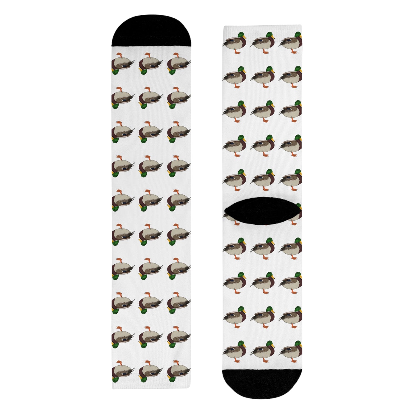 Ente Vogel Socken für Vogelfreunde & Vogelbeobachter Weiß