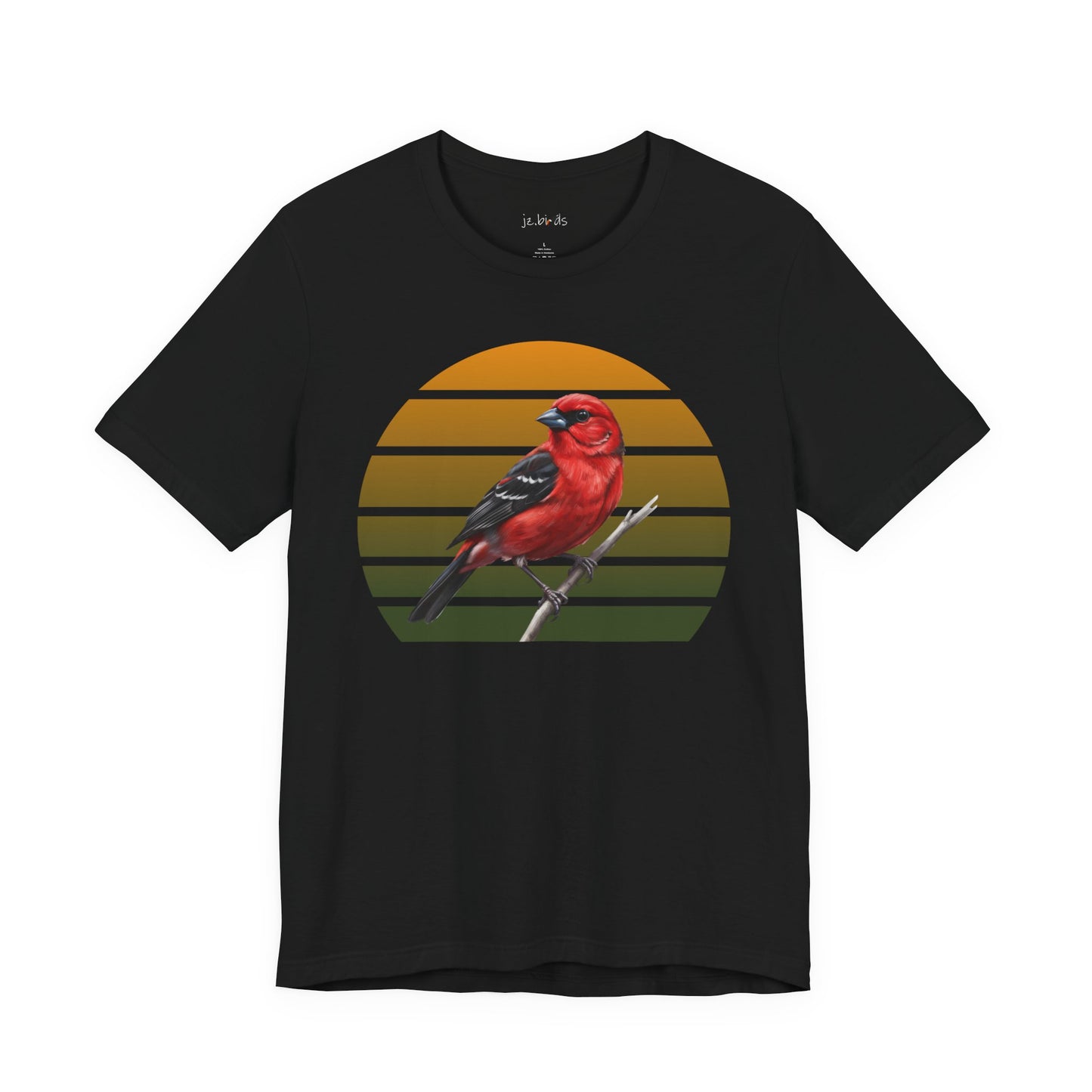 Scarlet Tanager T-Shirt | Unisex Retail Fit Bird Lover Tee | Wildlife Birder Gift