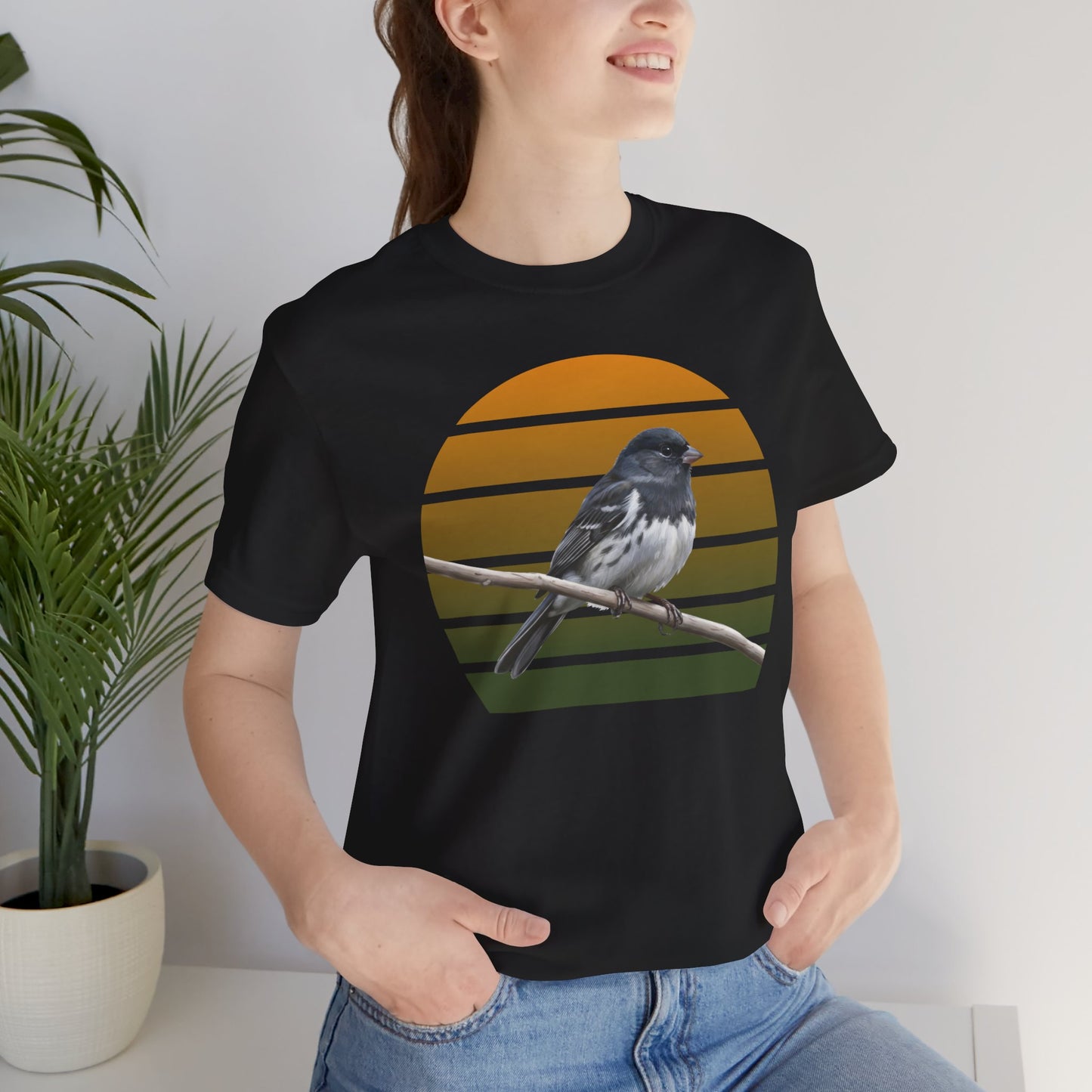 Dark-Eyed Junco T-Shirt | Unisex Retail Fit Bird Lover Tee | Wildlife Birder Gift