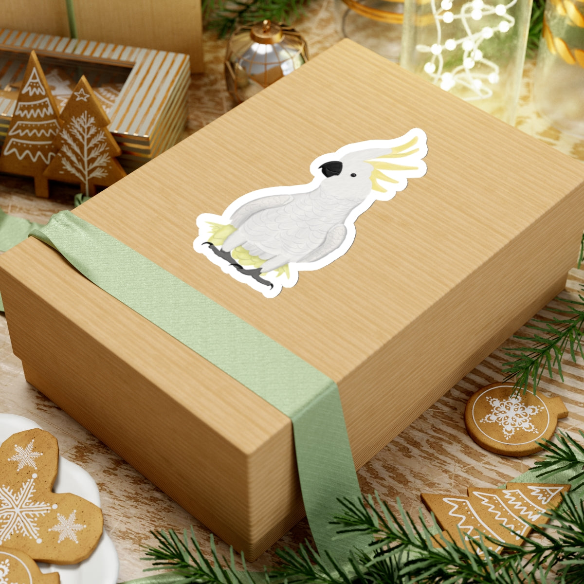 Cockatoo Bird Kiss-Cut Stickers - jz.birds