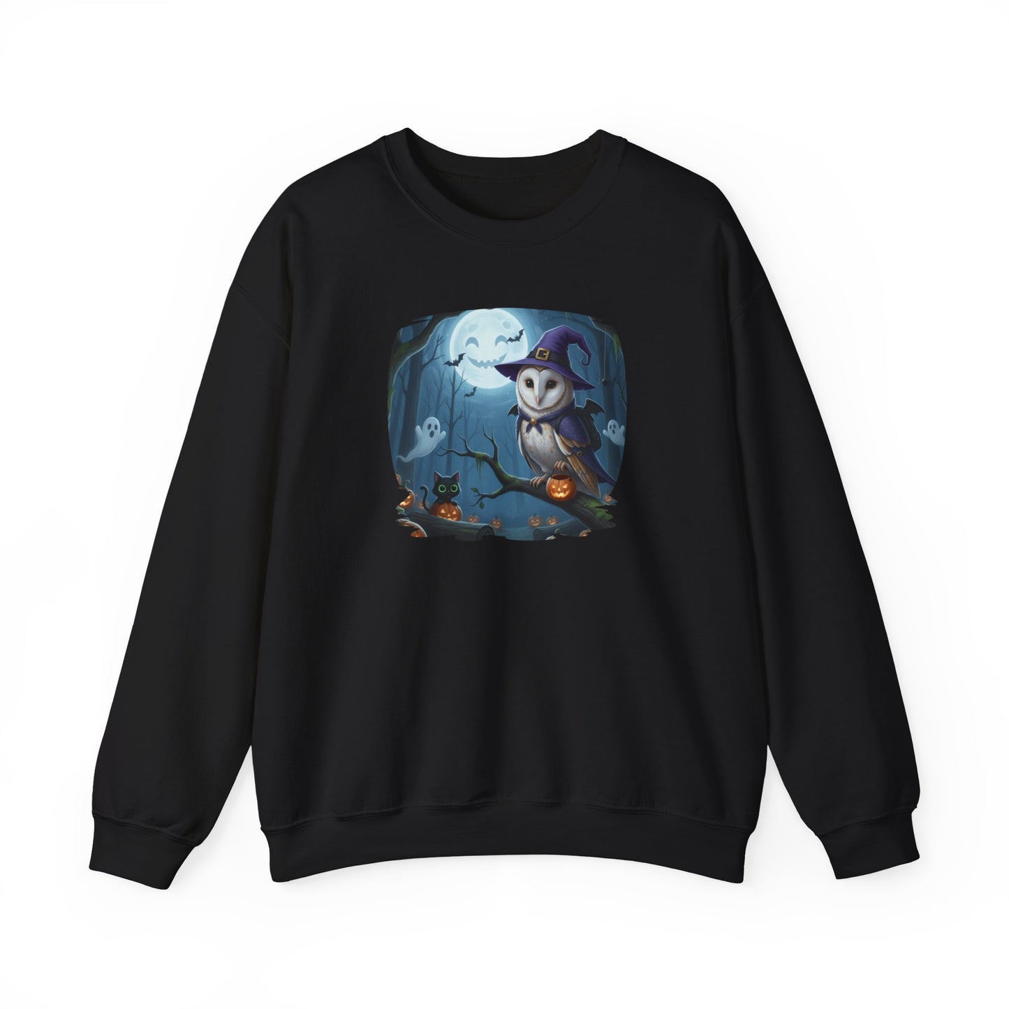 Barn Owl Halloween Bird Sweatshirt - Spooky Halloween Costume for Bird Lovers