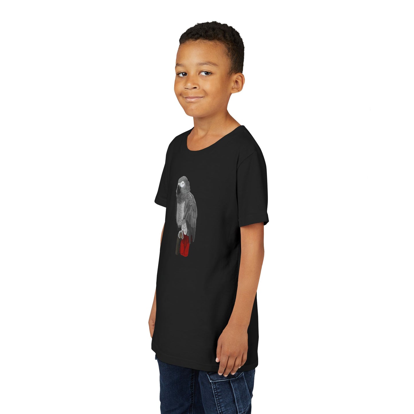 Grey Parrot Birding & Birdwatching Bird Youth T-Shirt