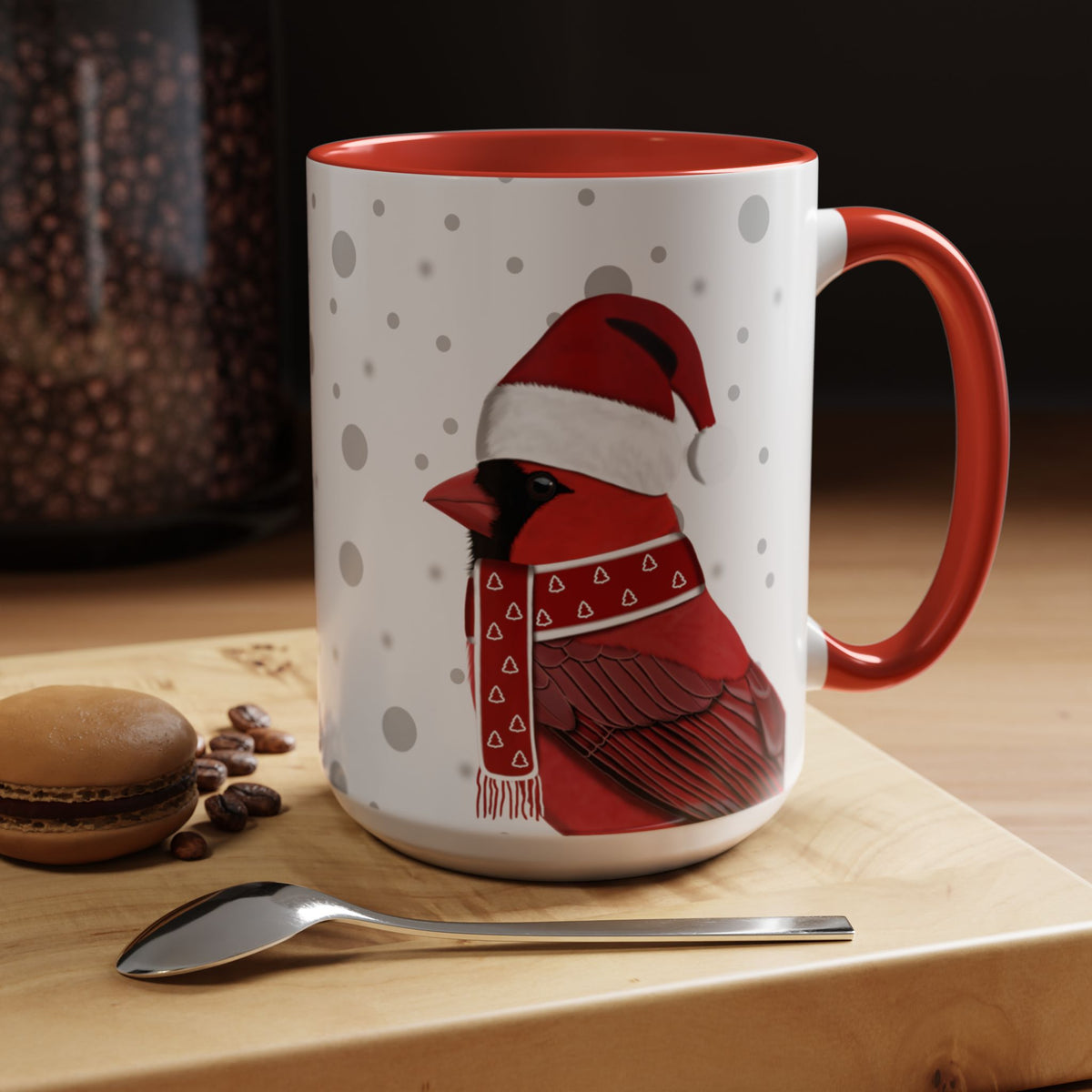 カーディナルクリスマスバードコーヒーマグ